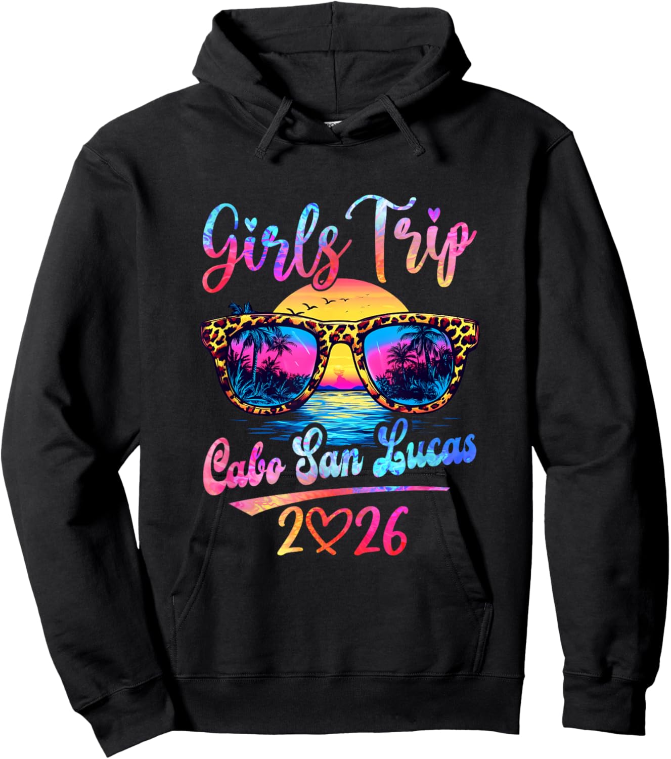 Girls Trip Cabo San Lucas 2026 Matching Summer Vacation Hoodie - Hoodie | Black