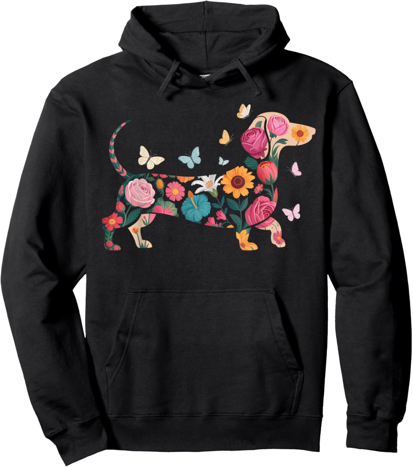 Dackel Hund Damen Dackel Dekor Kinder Lustiger Dackel Hoodie - Hoodie | Black