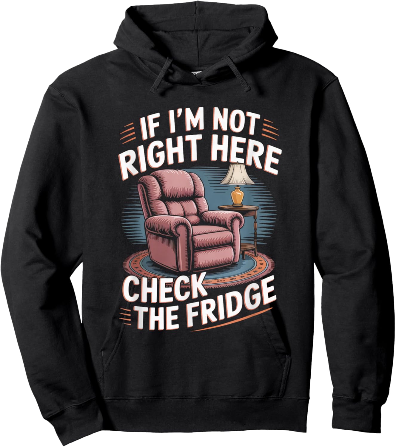 Recliner Funny Dad Grandpa Hoodie - Hoodie | Black