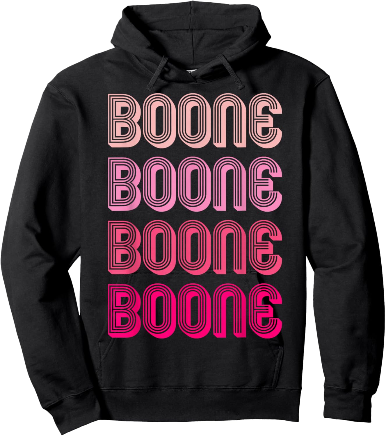 Boone Personalized Name Vintage Women Men Girl Hoodie - Hoodie | Black