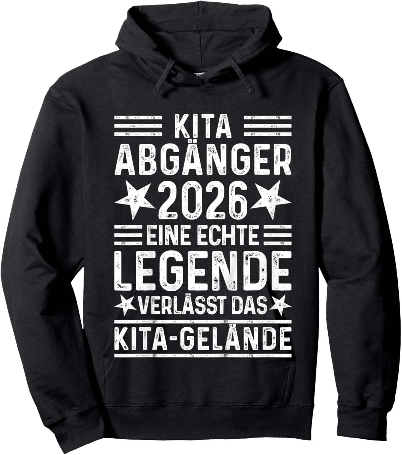 Kita Abgänger 2026 - Eine Legende verlässt das Kita Gelände Hoodie - Hoodie | Black