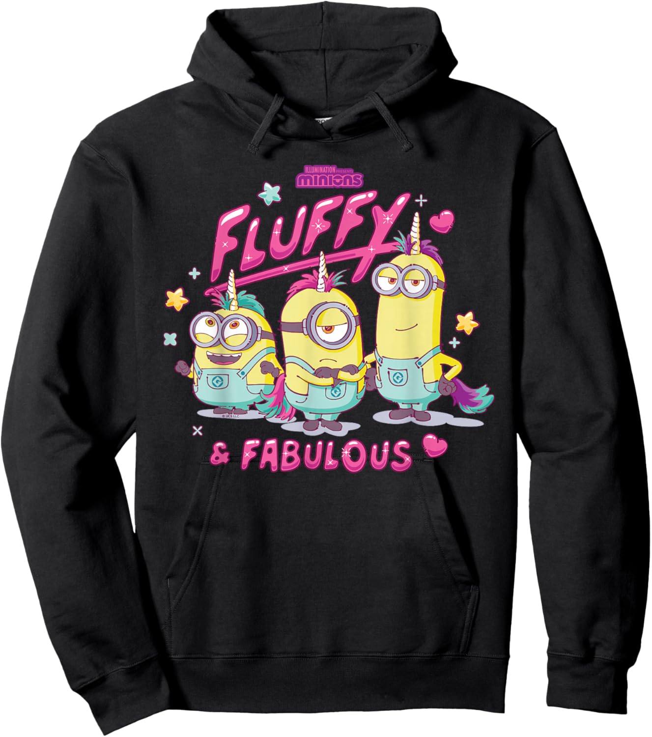 Minions Fluffy & Fabulous Hoodie - Hoodie | Black