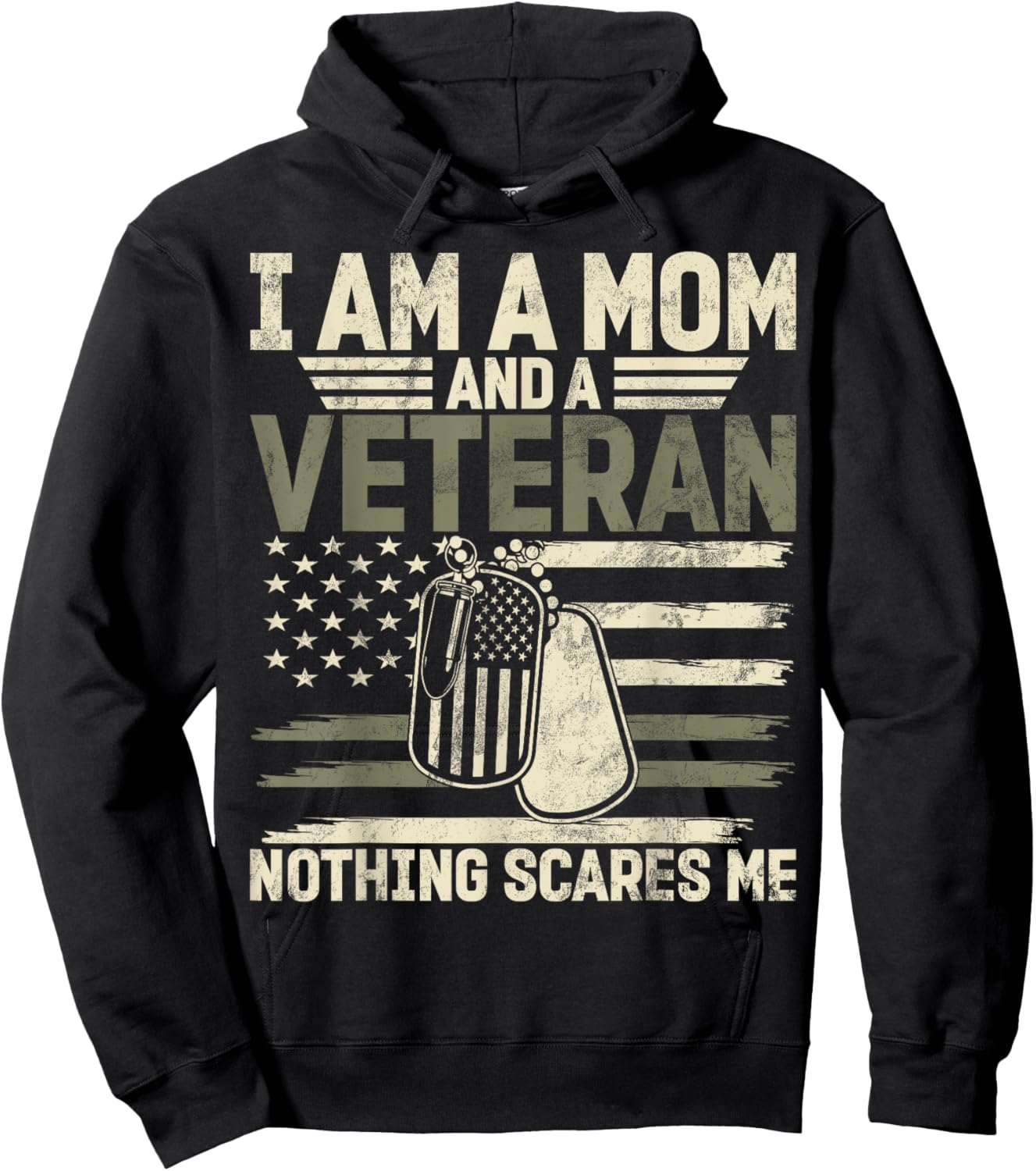 Female Veteran Veteran's Day Women Veteran Soldier Patriotic Hoodie - Hoodie | Black