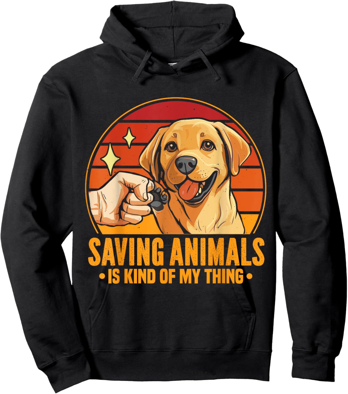 Saving Animals Is Kind Of My Thing Dog Rescue Adopt Dogs Hoodie - Hoodie | Black
