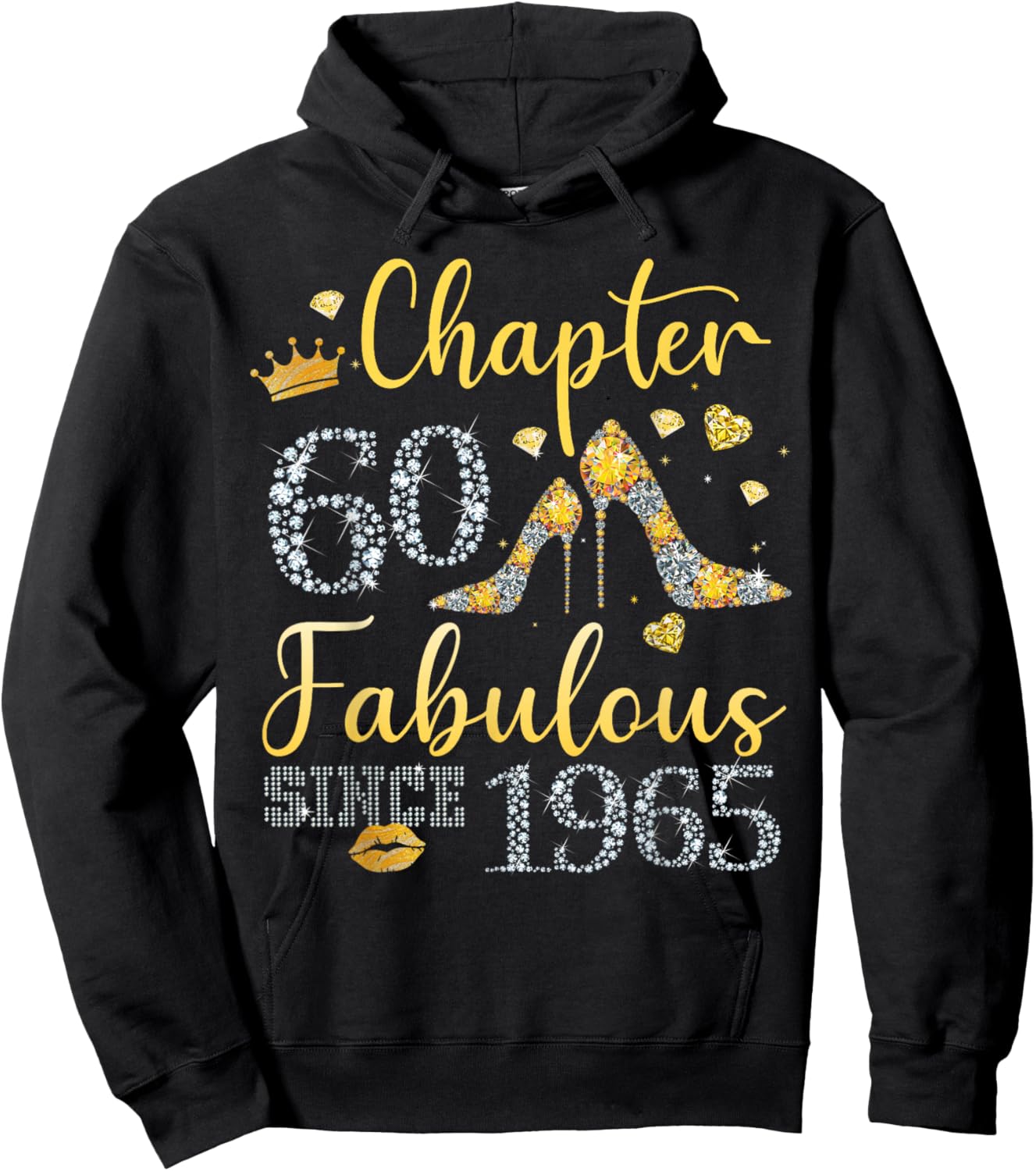 Women Chapter 60 Fabulous Since 1965 60 years old Birthday Hoodie - Hoodie | Black