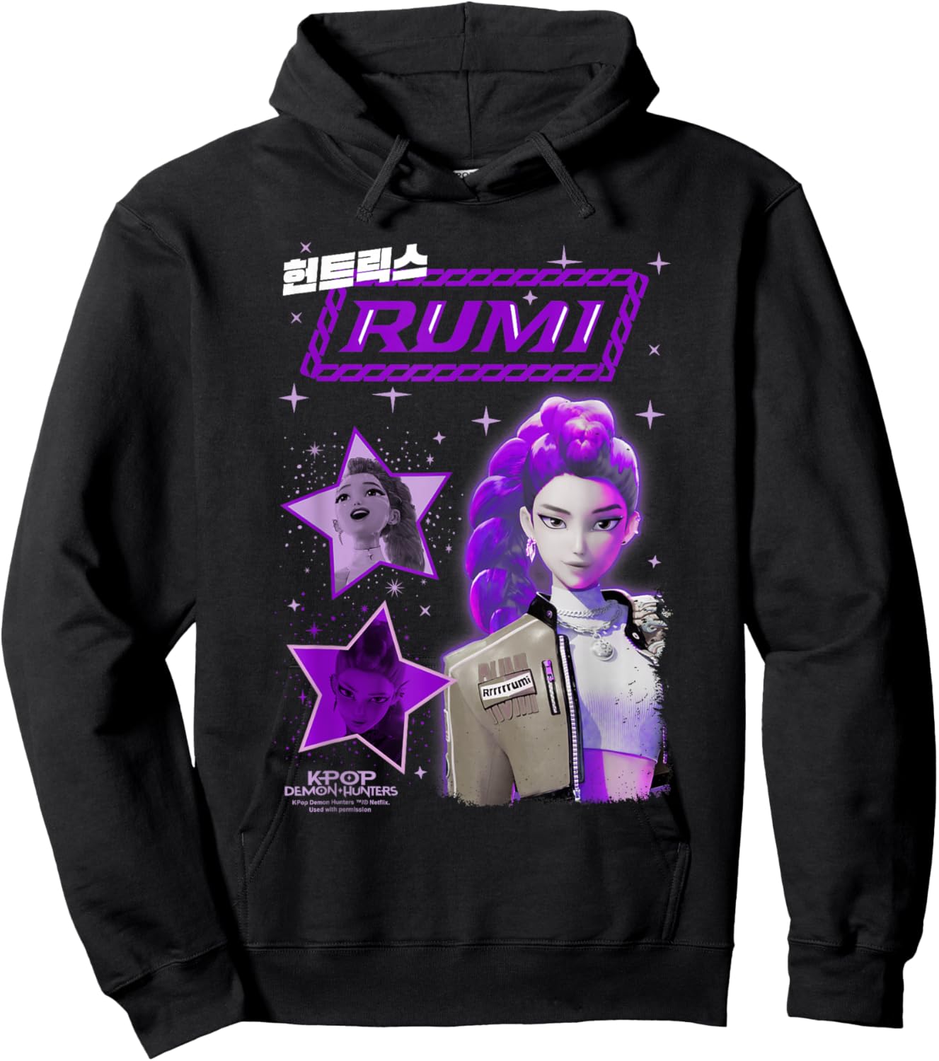Kpop Demon Hunters Huntrix Rumi Popstar Hoodie - Hoodie | Black
