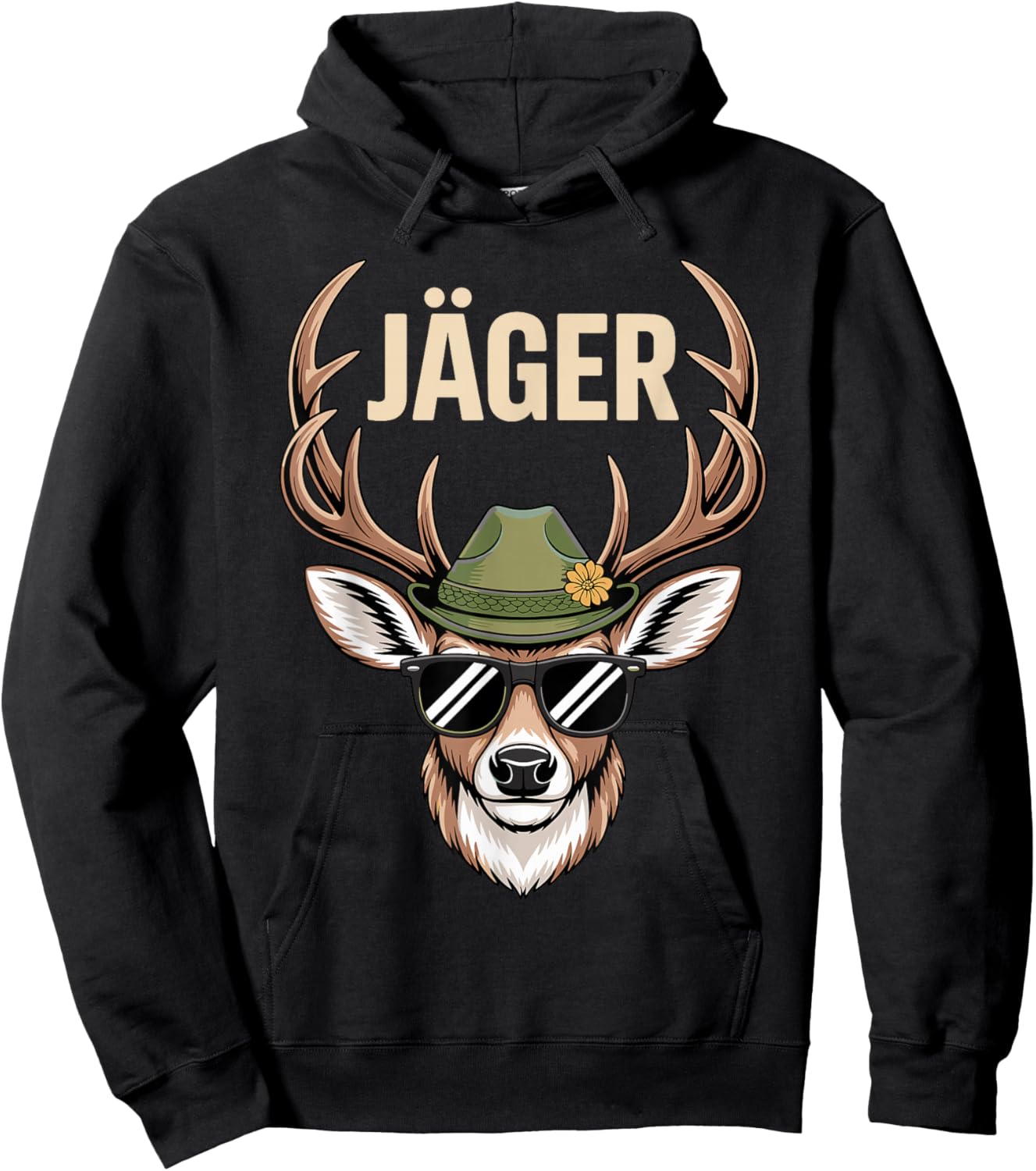 Hunter Costume Carnival Hunting Hoodie - Hoodie | Black