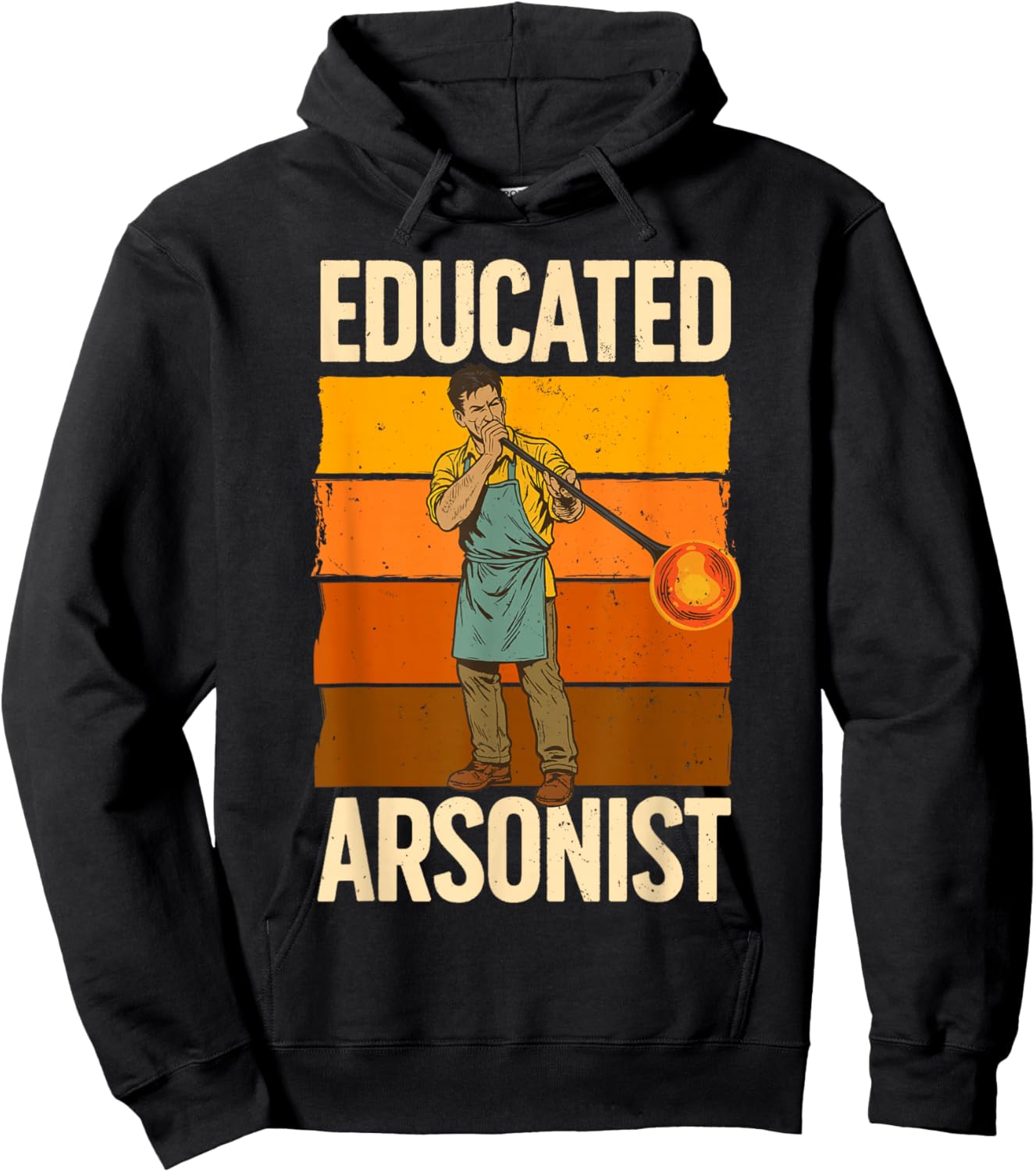 Glassblowing Art Women Glass Blowing Glassblower Hoodie - Hoodie | Black