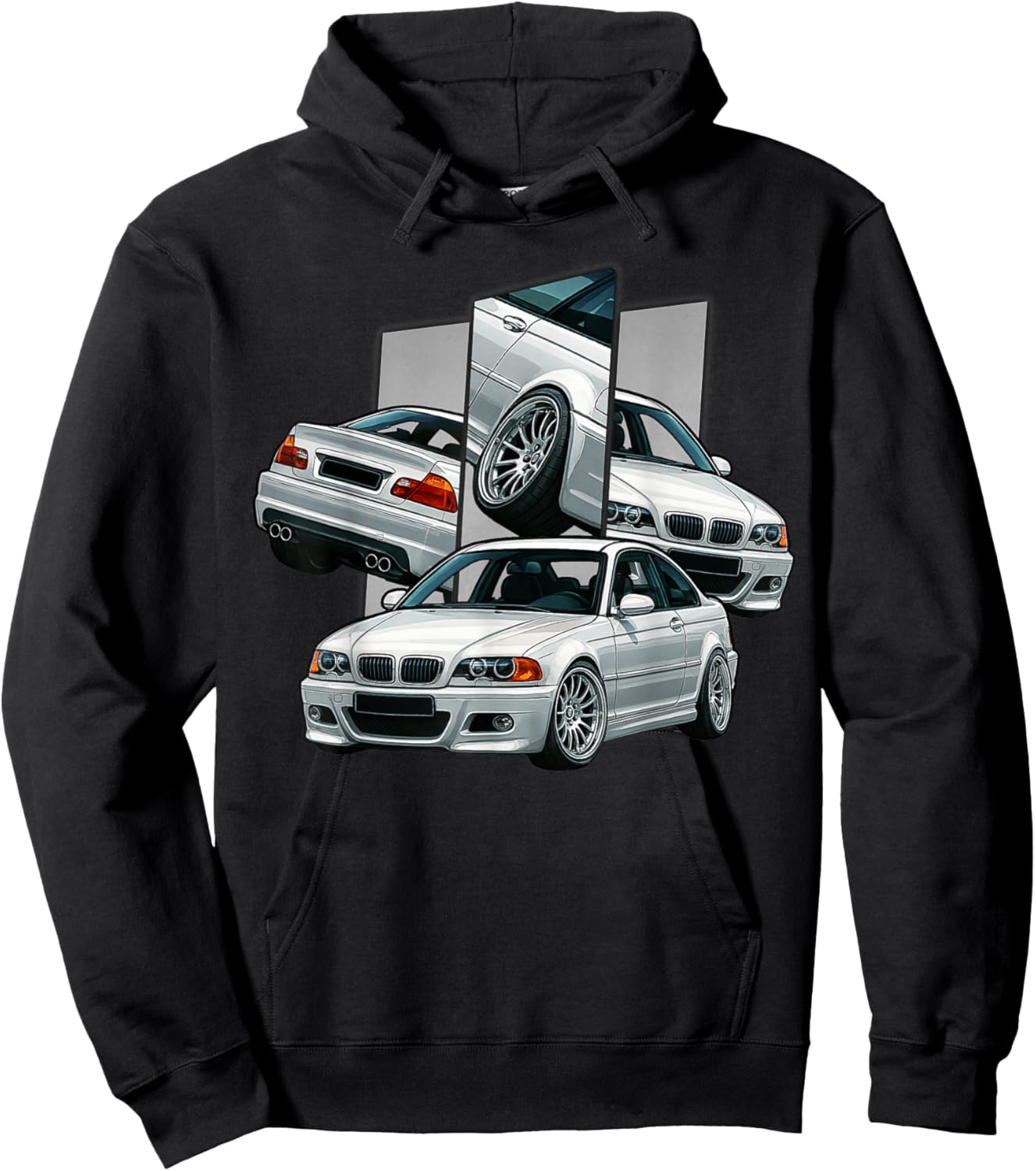 Alte deutsche Klassische Autos E46 Drifting Tuning Shirt Hoodie - Hoodie | Black