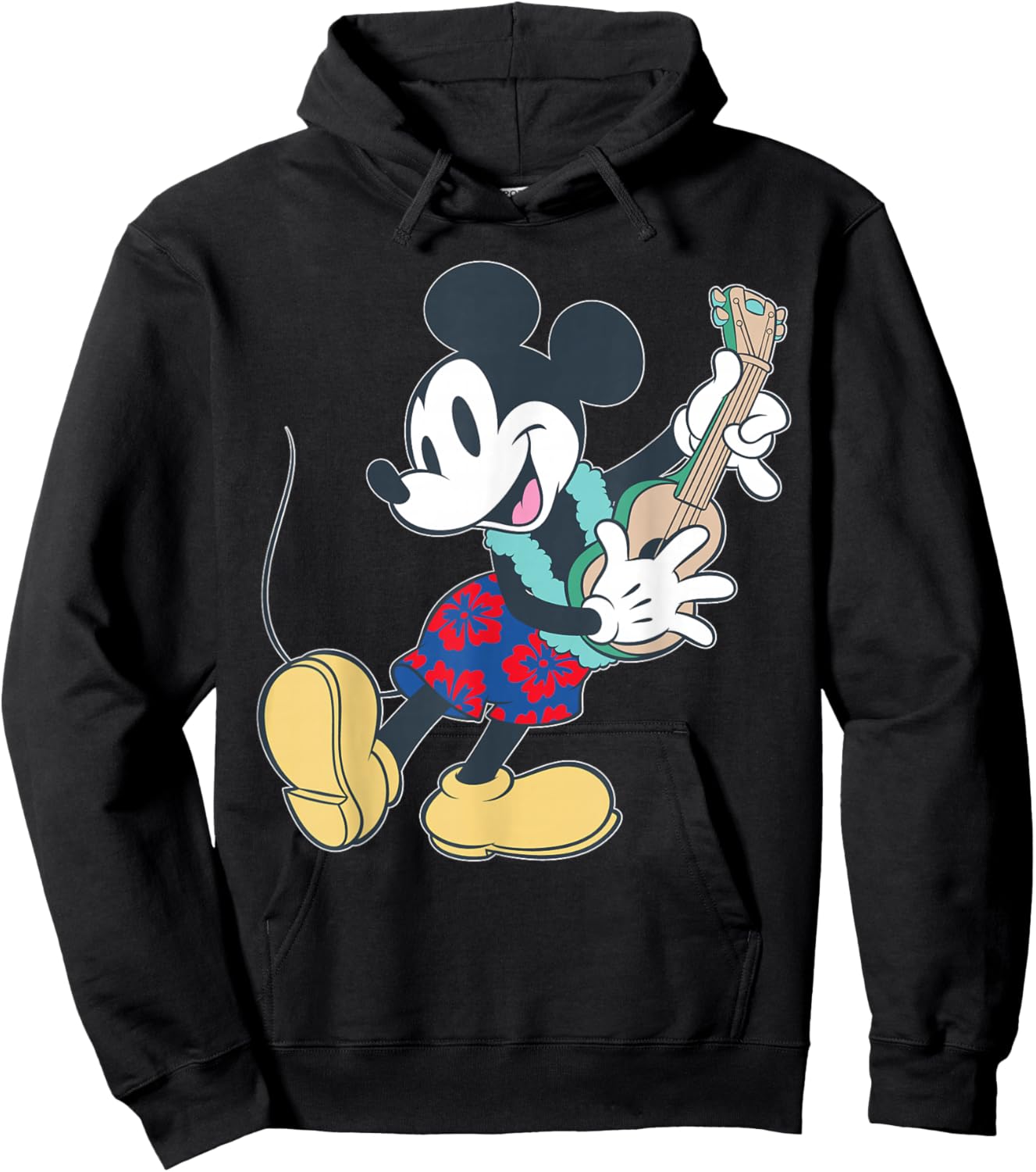 Disney Mickey Mouse Tropical Island Dance Hawai'i Inspired Hoodie - Hoodie | Black