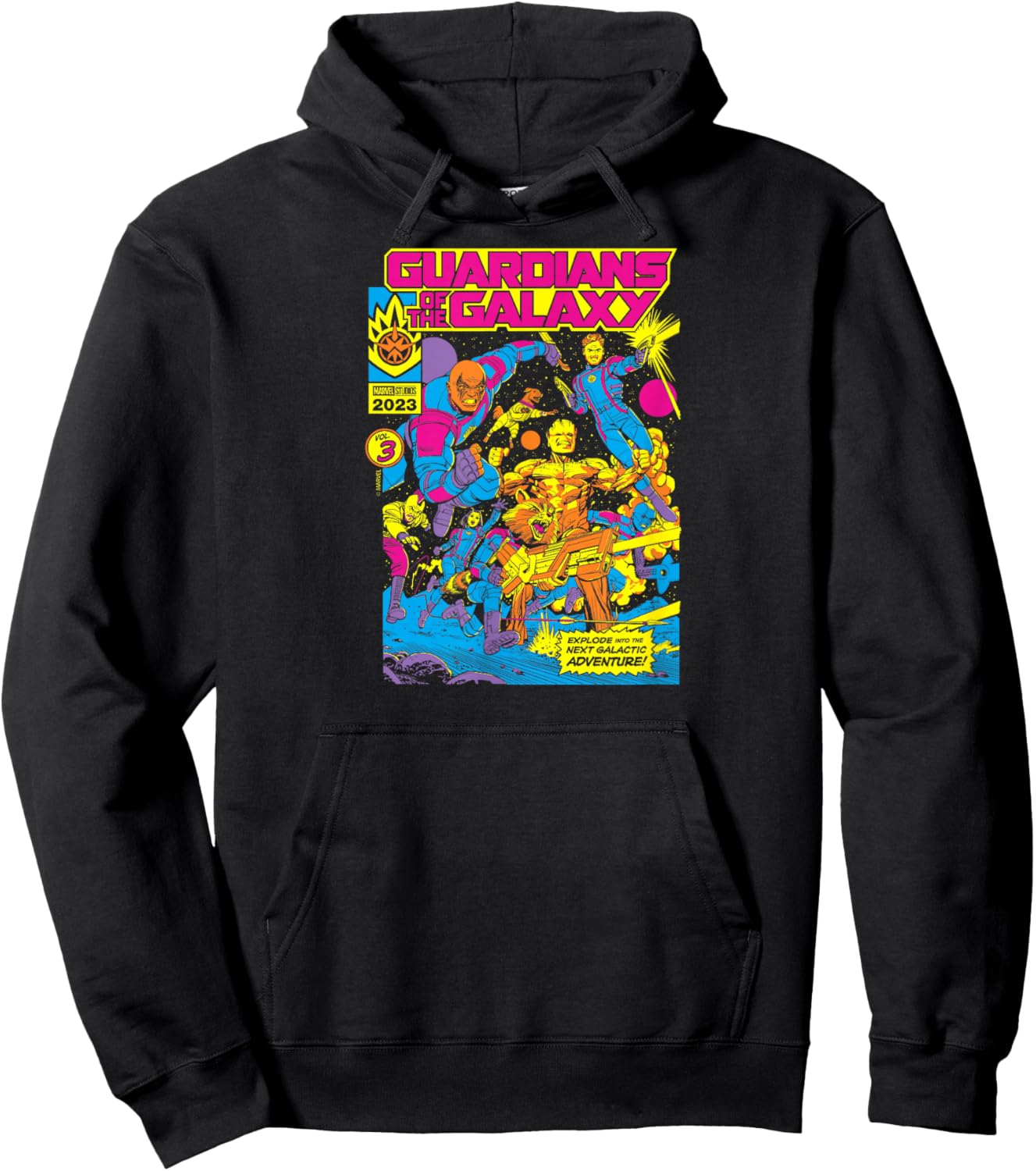 Guardians of The Galaxy - Blacklight Hoodie - Hoodie | Black