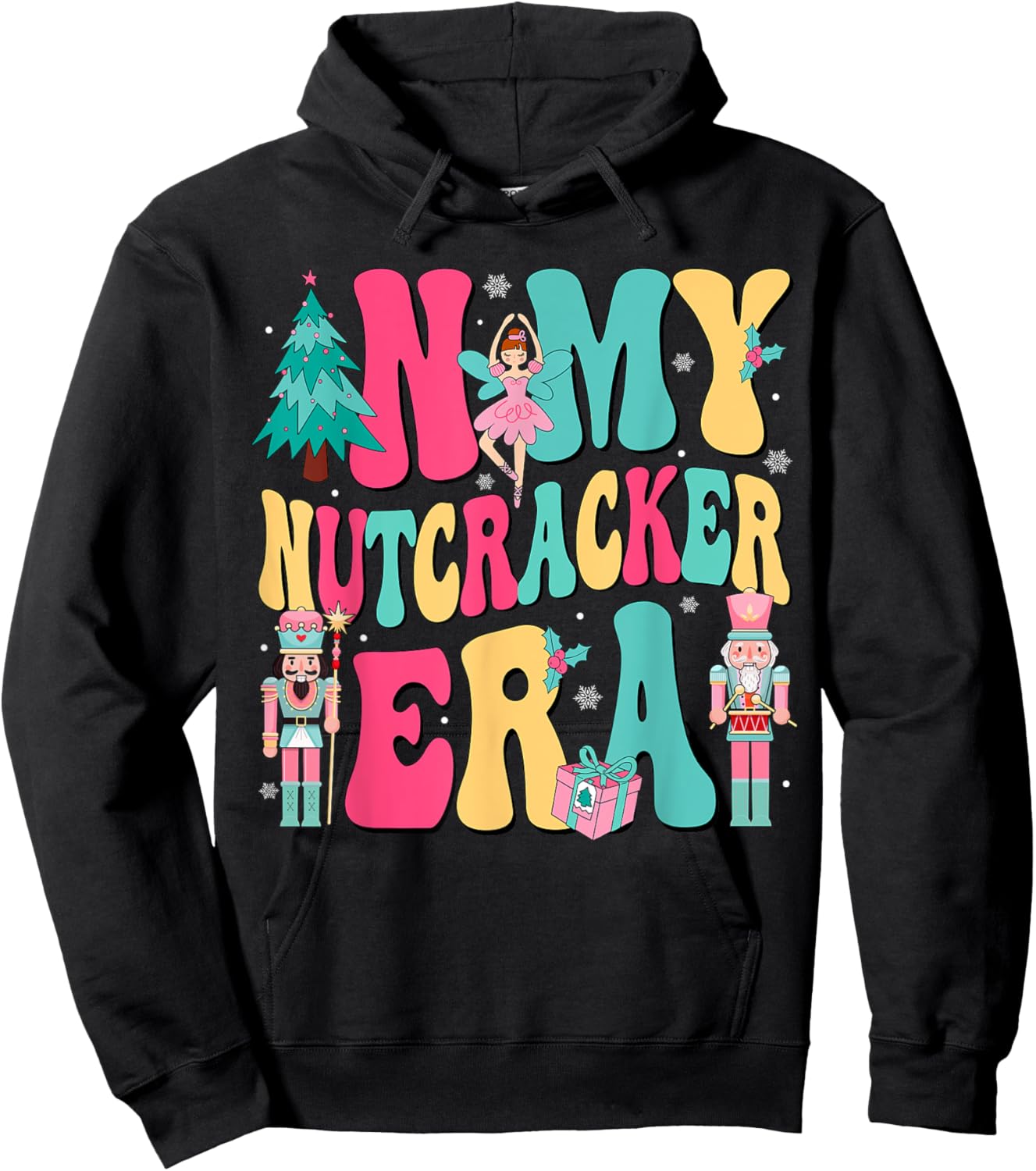 Pink Nutcracker Squad In My Nutcracker Era Pink Christmas Hoodie - Hoodie | Black