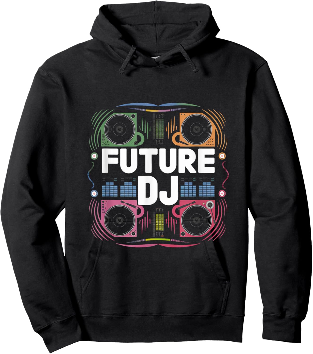 Future DJ Musician Toddler Graduation Kids School Women Men Hoodie - Hoodie | Black