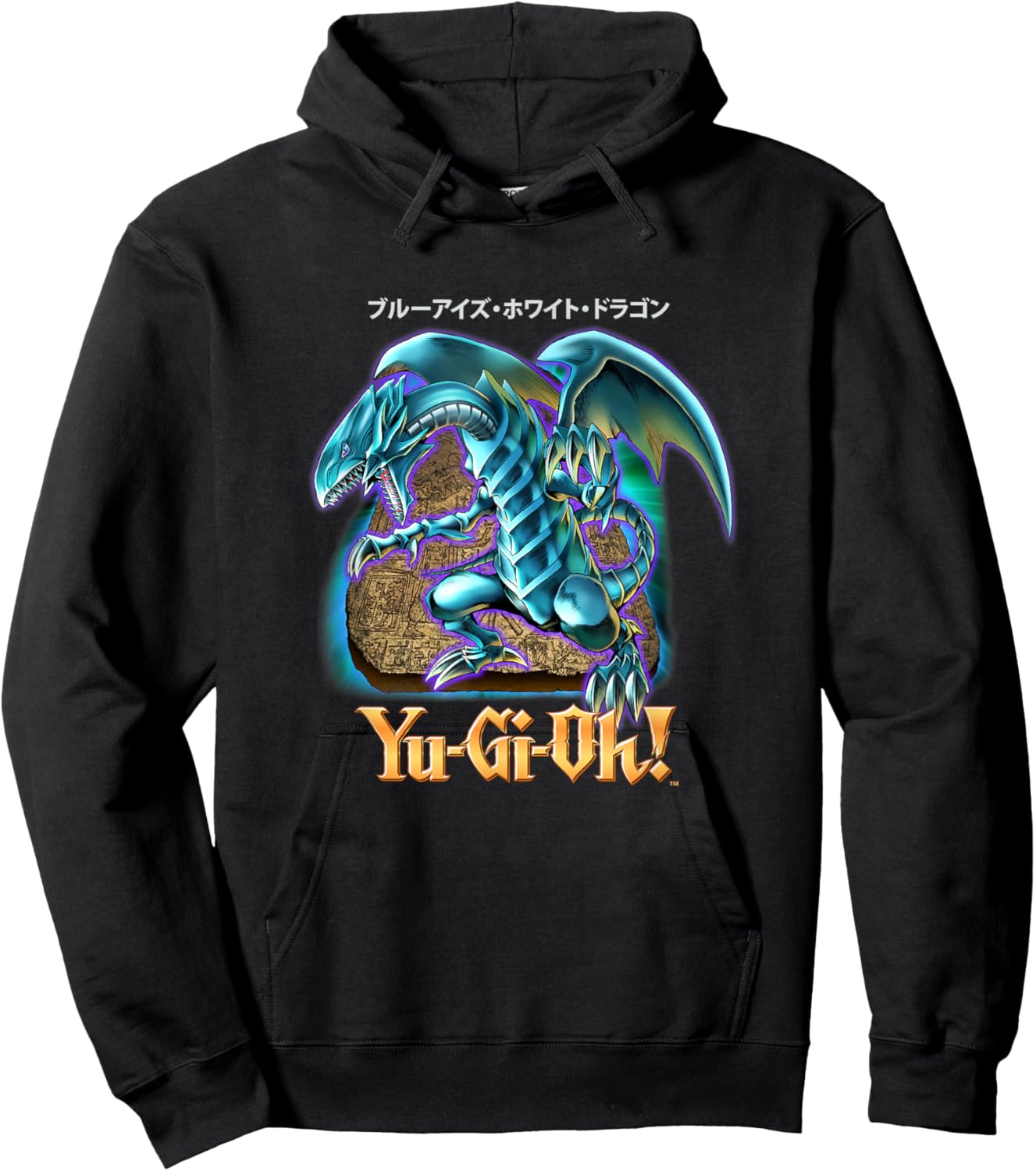 Yu-Gi-Oh! Blue Eyes White Dragon PAPL2500 Hoodie - Hoodie | Black