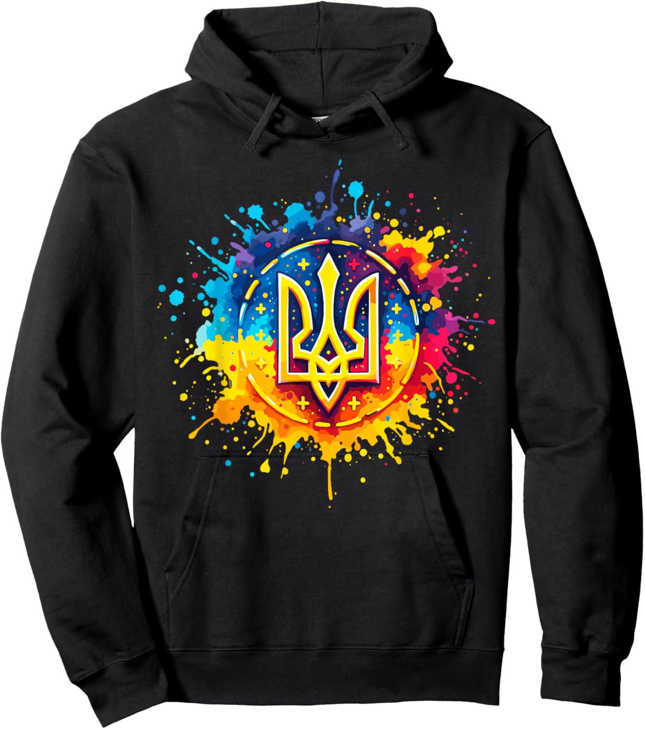Ukraine Tryzub Ukrainian Trident Hoodie - Hoodie | Black