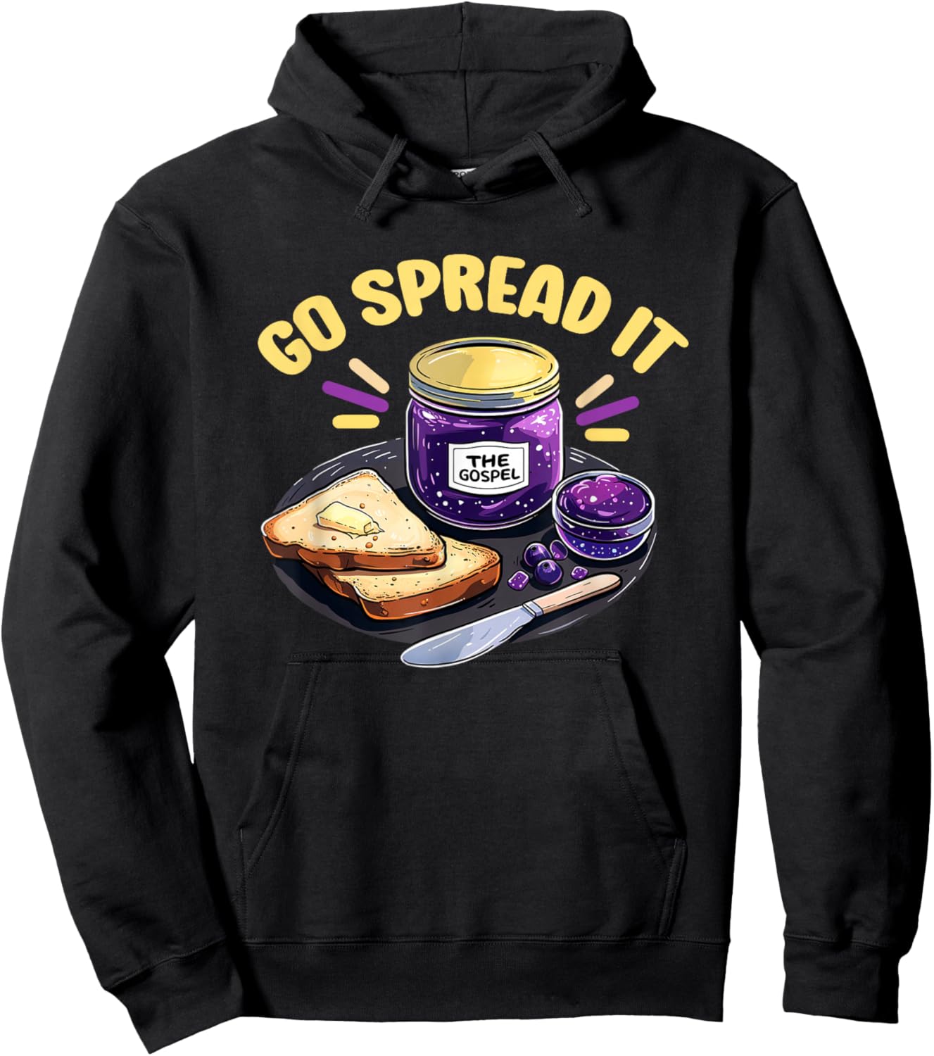 The Gospel Go Spread It T Shirt Jelly - Gospel Hoodie - Hoodie | Black