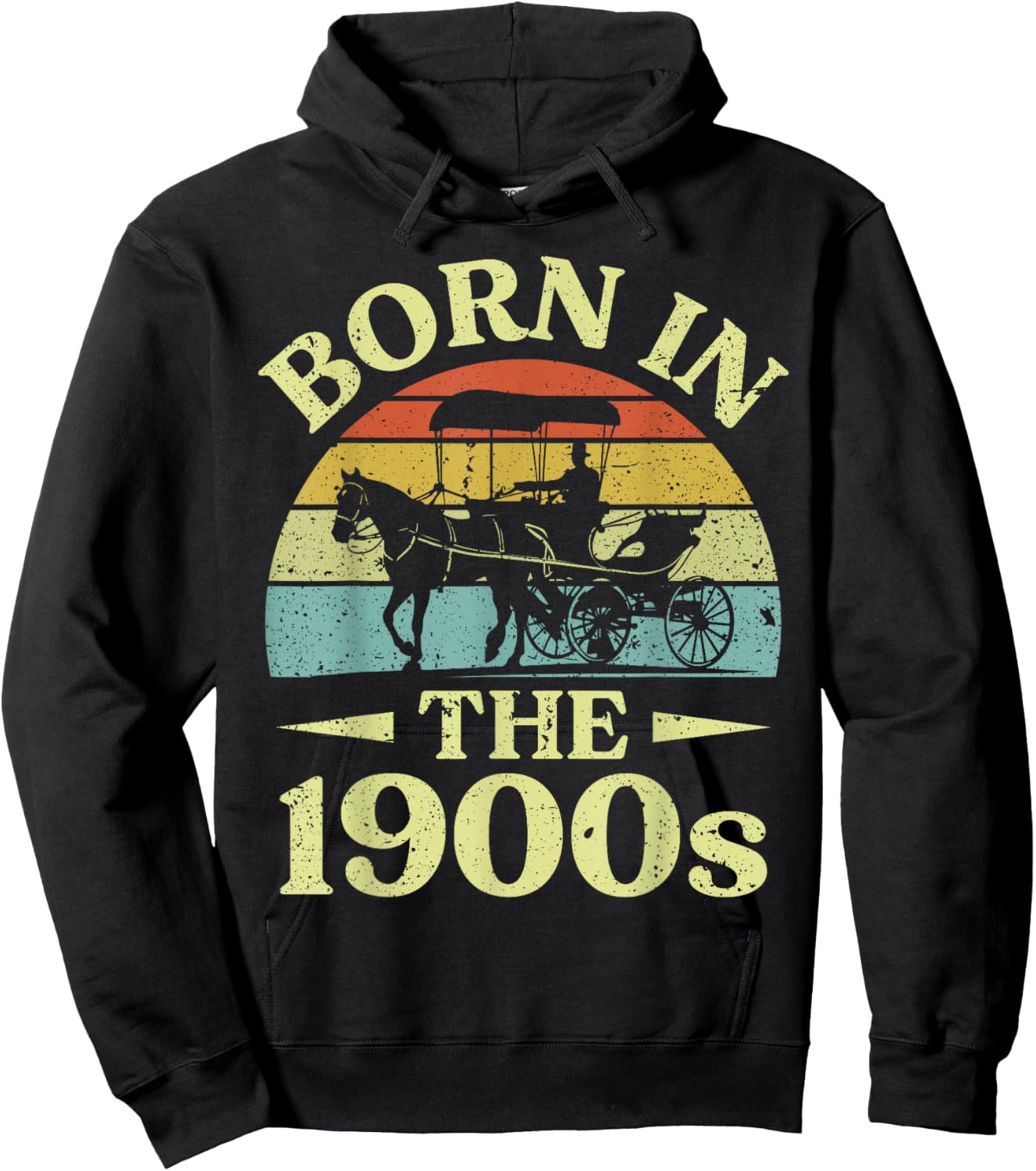 Born in The 1900s Funny Birthday Hoodie - Hoodie | Black