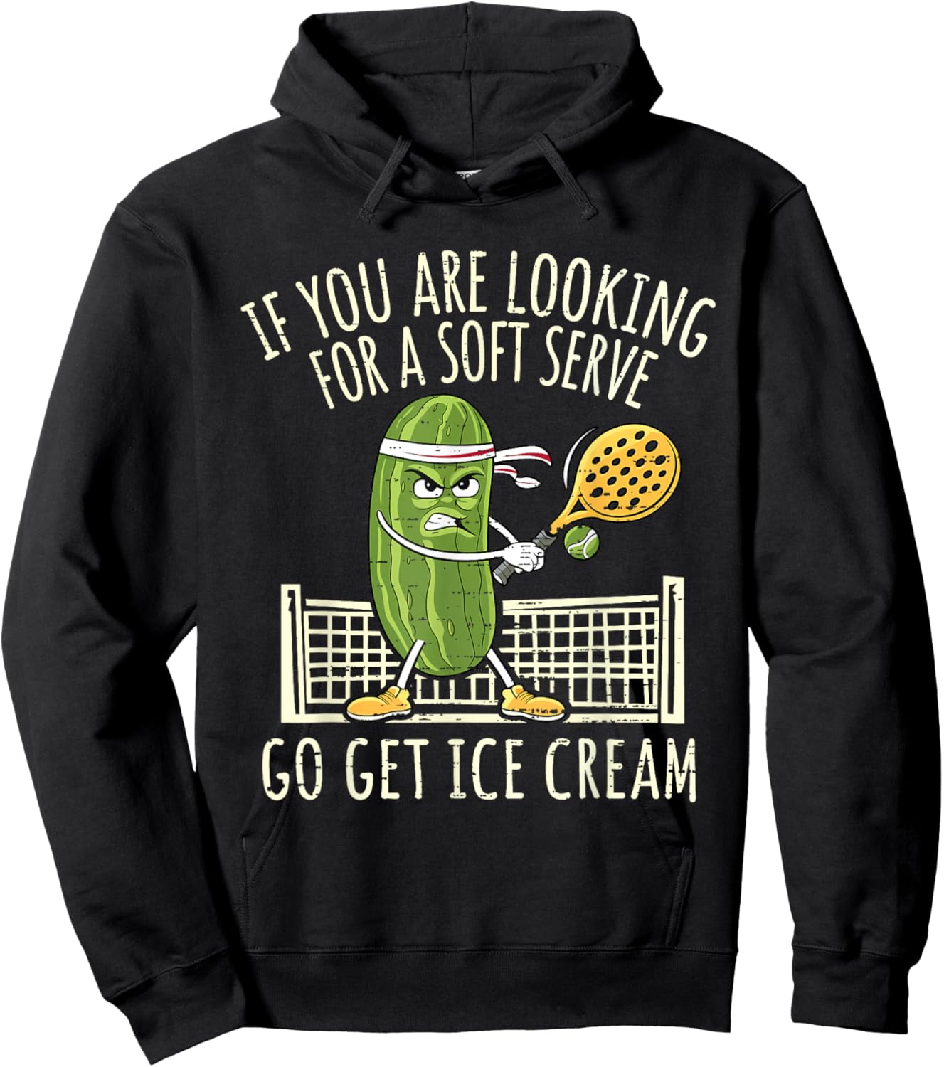 Funny Pickleball Player Paddleball Lover Coach Men Women Kid Hoodie - Hoodie | Black