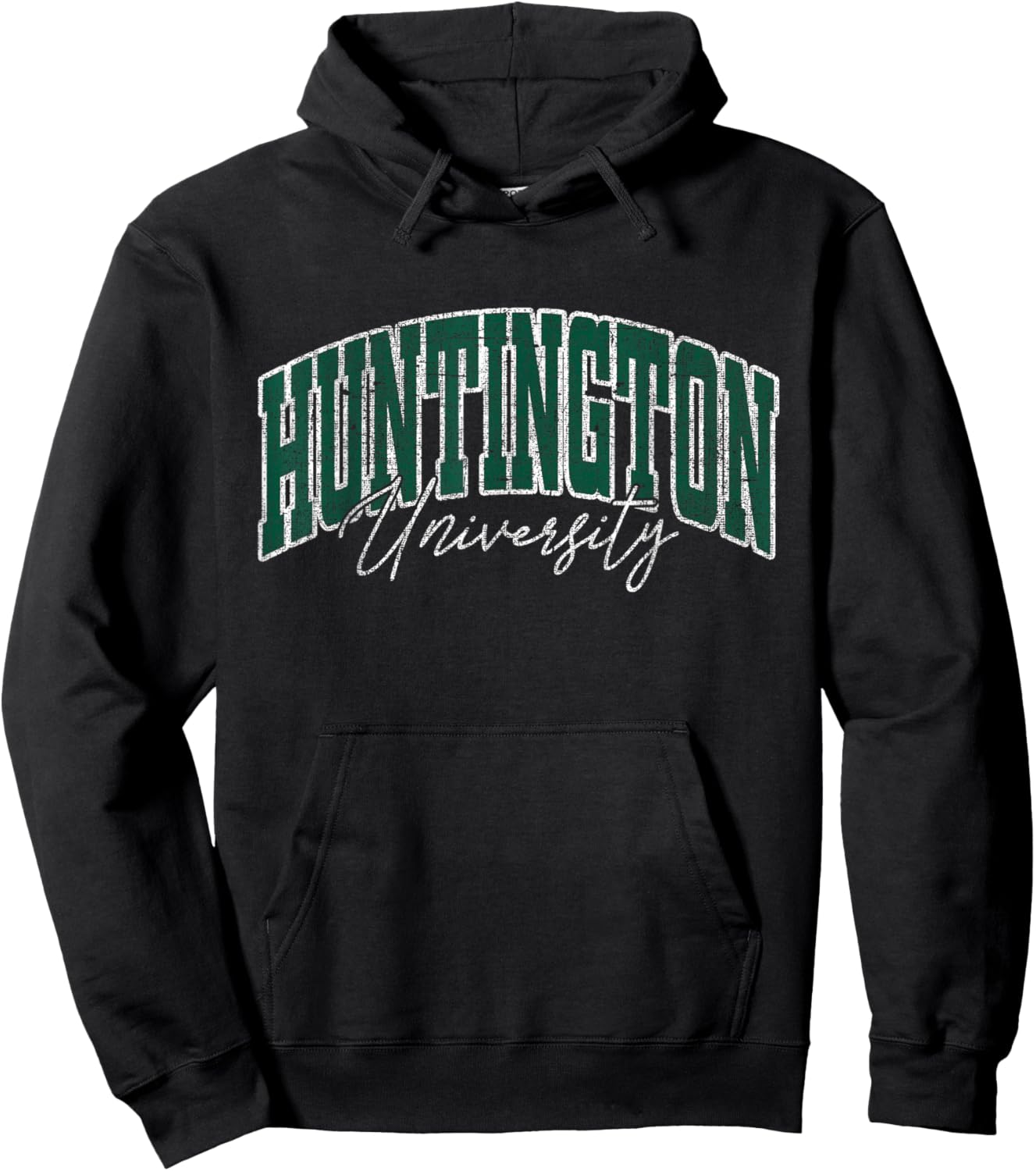 Huntington Varsity Arch Collegiate Women Hoodie - Hoodie | Black