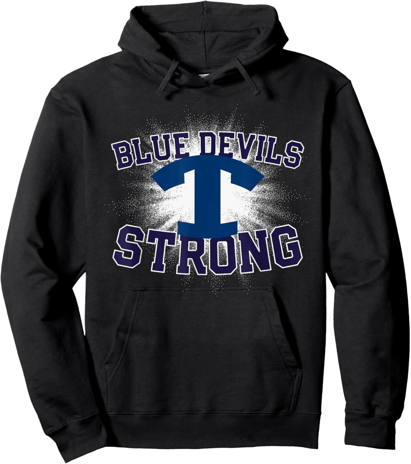 Tift County Blue Devils Logo Strong Flag HS Hoodie - Hoodie | Black