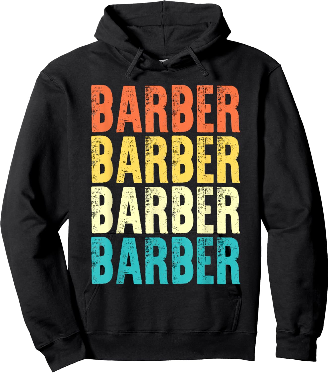 Barber Vintage Style Job Hoodie - Hoodie | Black