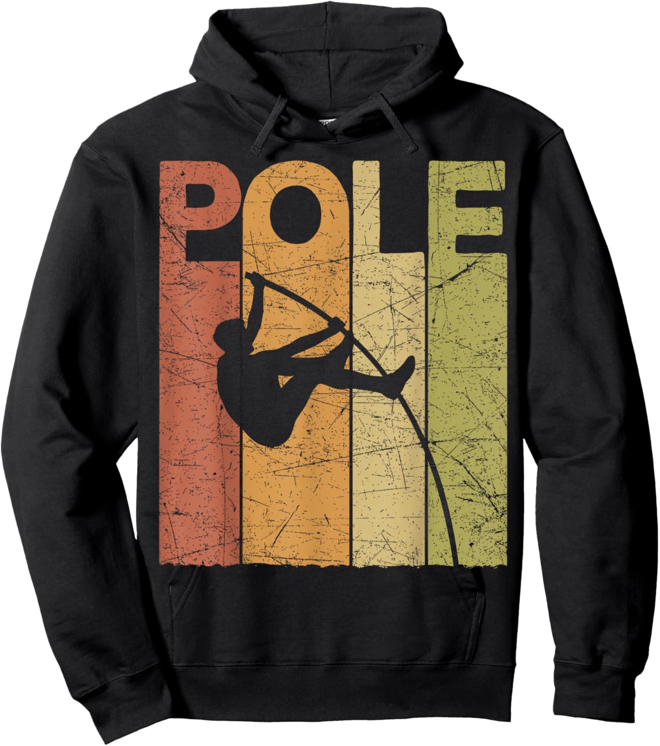 Saut à la Perche Vintage Saut à la Perche Saut à la Perche rétro Hoodie - Hoodie | Black