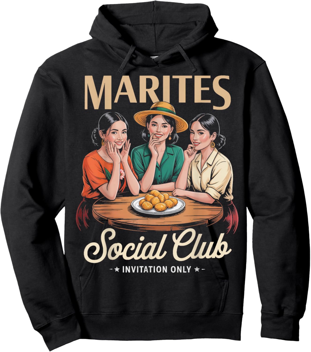 Marites Social Club Pinoy Pinay Filipino Country Philippines Hoodie - Hoodie | Black