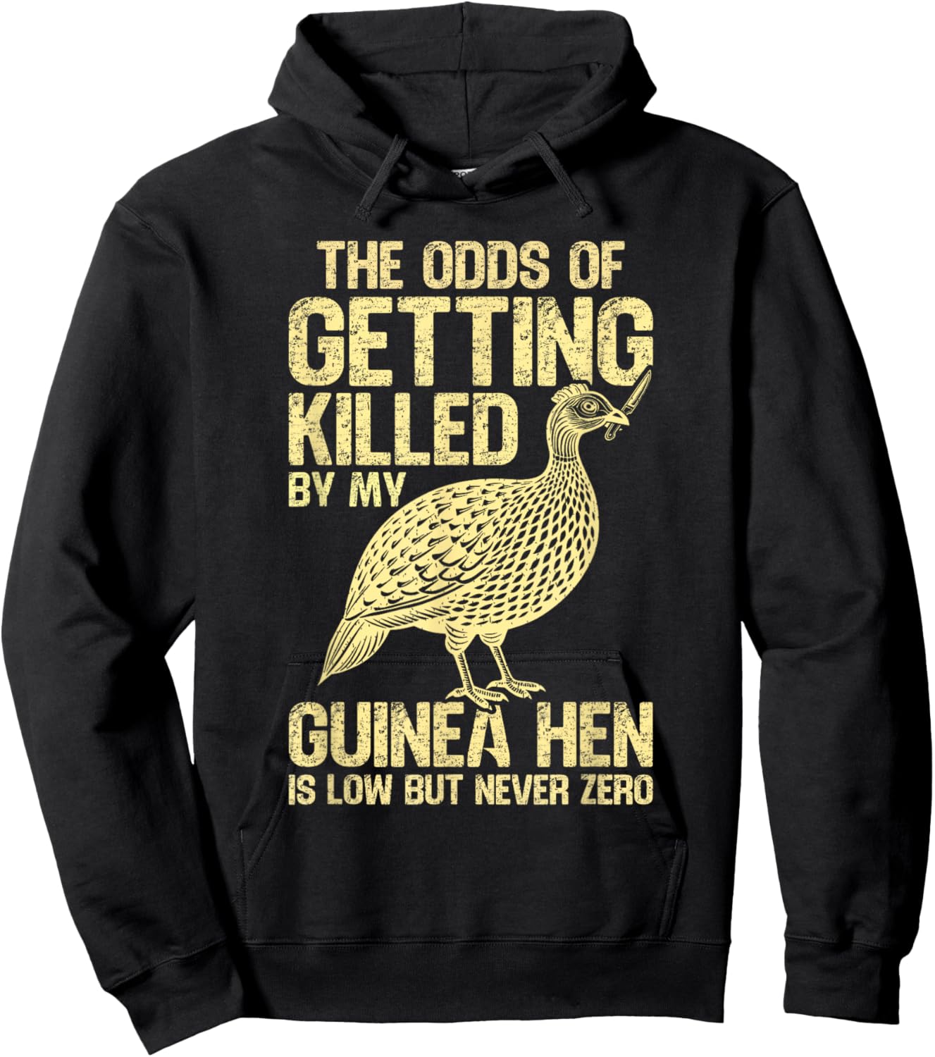 Guinea Hen Guinea Fowl Hoodie - Hoodie | Black