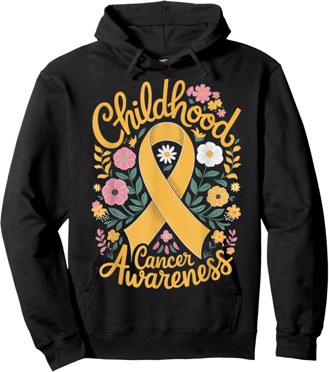Childhood Cancer Awareness Hoodie - Hoodie | Black