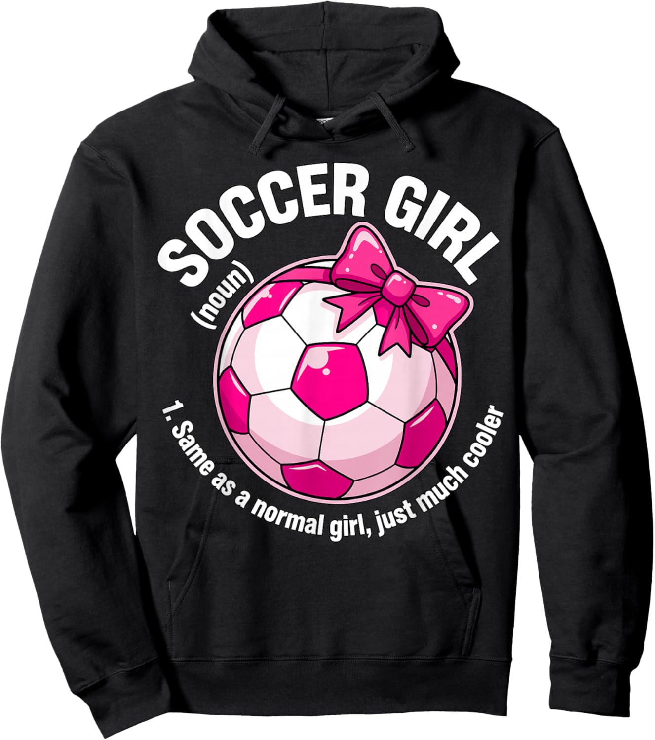 Soccer Girl Definition Hoodie - Hoodie | Black