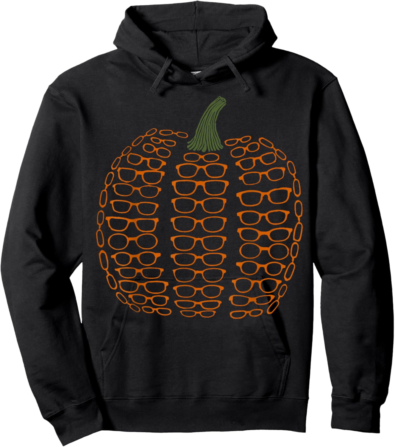 Vintage Eyeglasses Pumpkin Autumn Fall Optometry Assistant Hoodie - Hoodie | Black