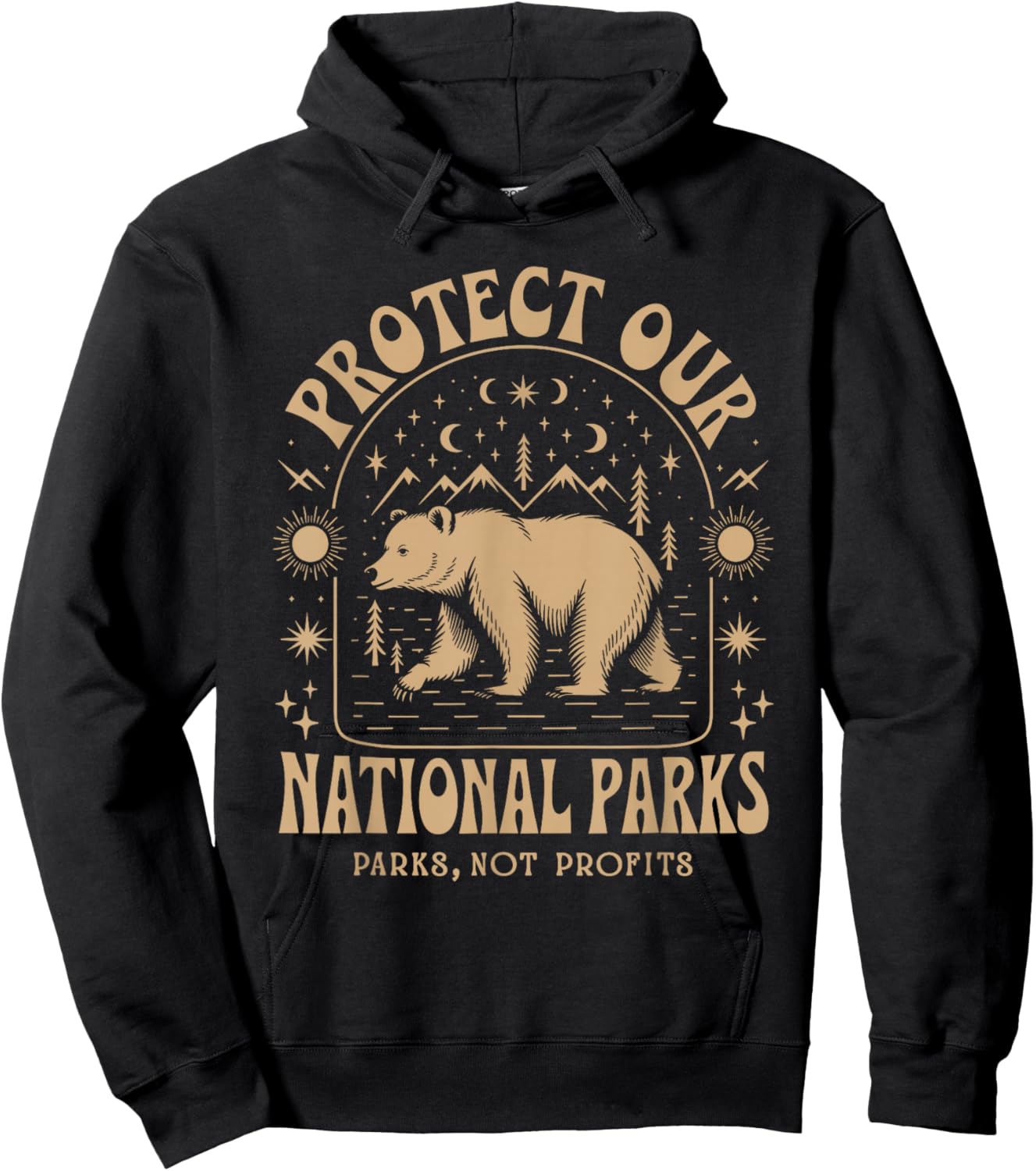 Protect Our National Parks Defund Doge Parks Not Profits Hoodie - Hoodie | Black
