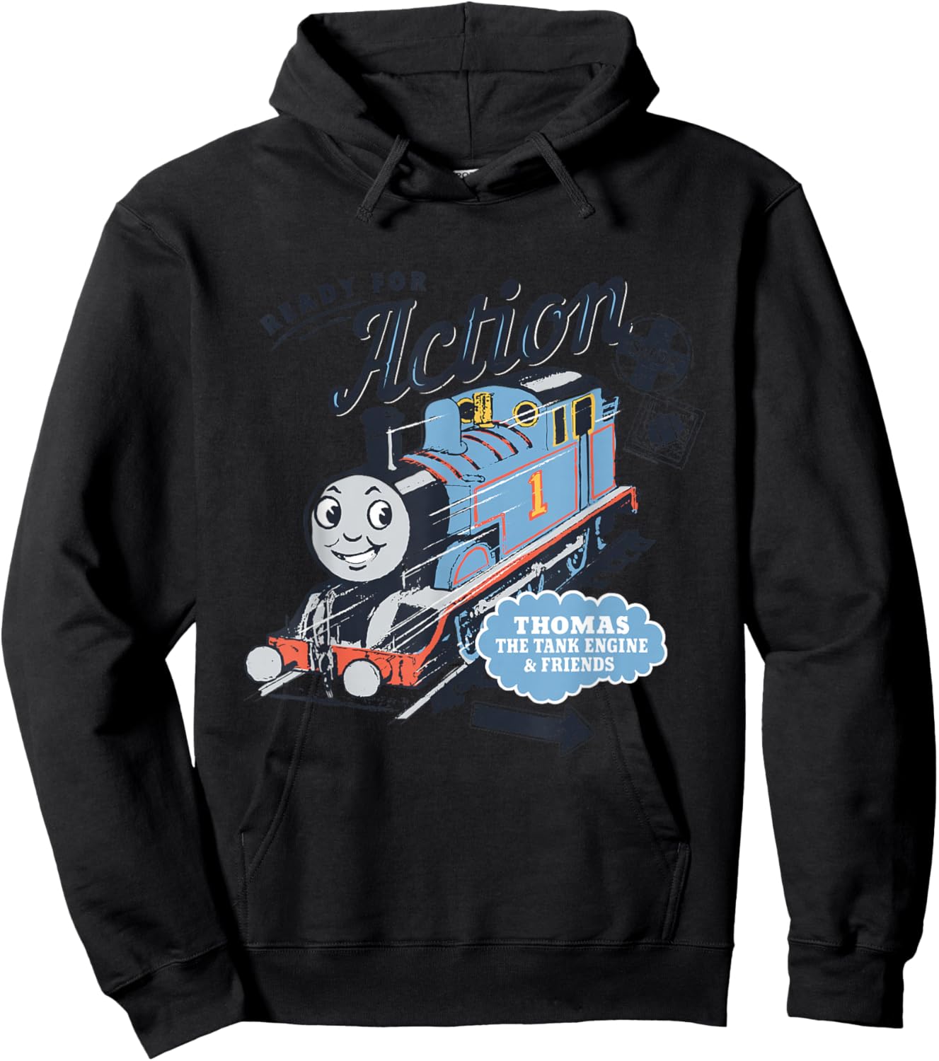 Thomas & Friends Ready for Action Hoodie - Hoodie | Black