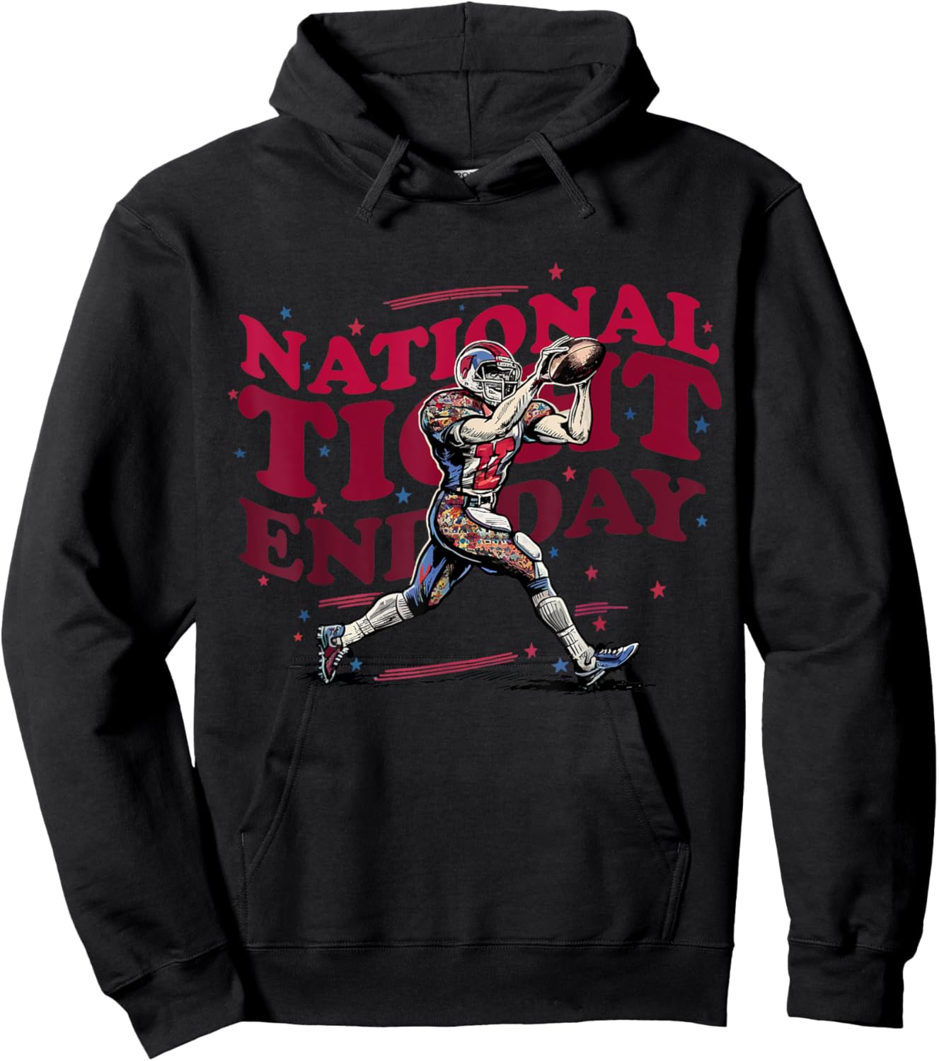 National Tight End Day American Football Lovers Men Women's Hoodie - Hoodie | Black