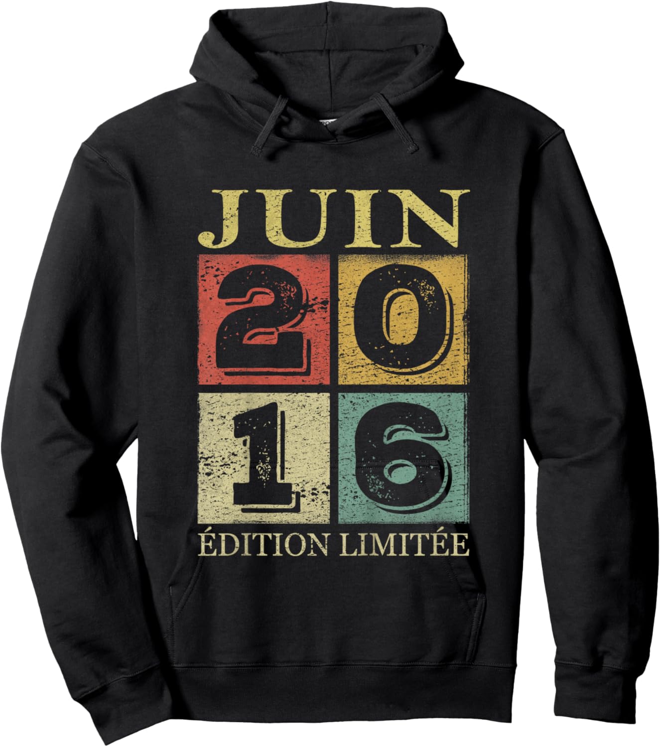 Enfant 10 Ans Garçon 2016 Anniversaire Juin 10 Ans Garçon 2016 Hoodie - Hoodie | Black