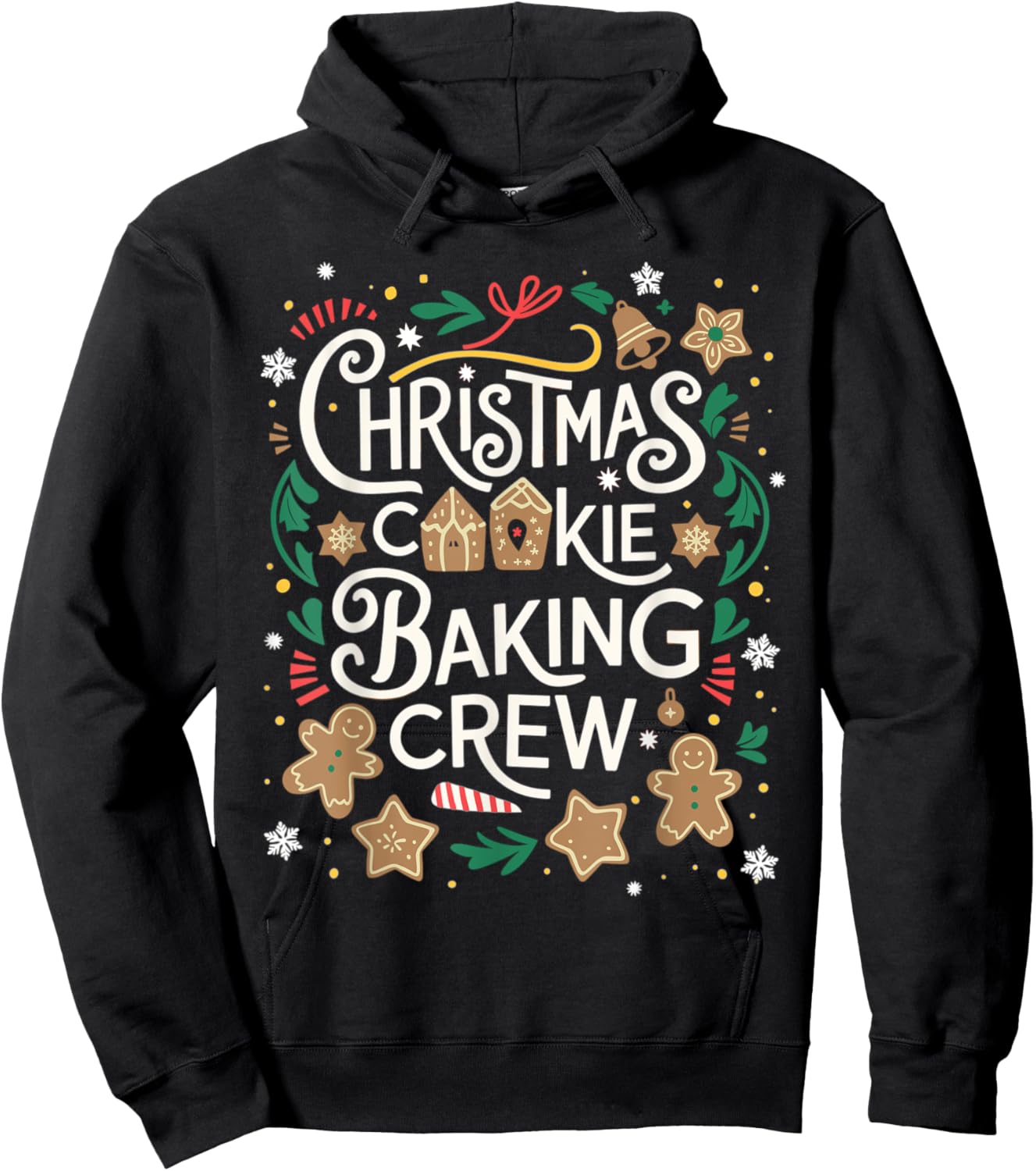 Christmas Cookie Baking Crew Family Christmas X-Mas Hoodie - Hoodie | Black