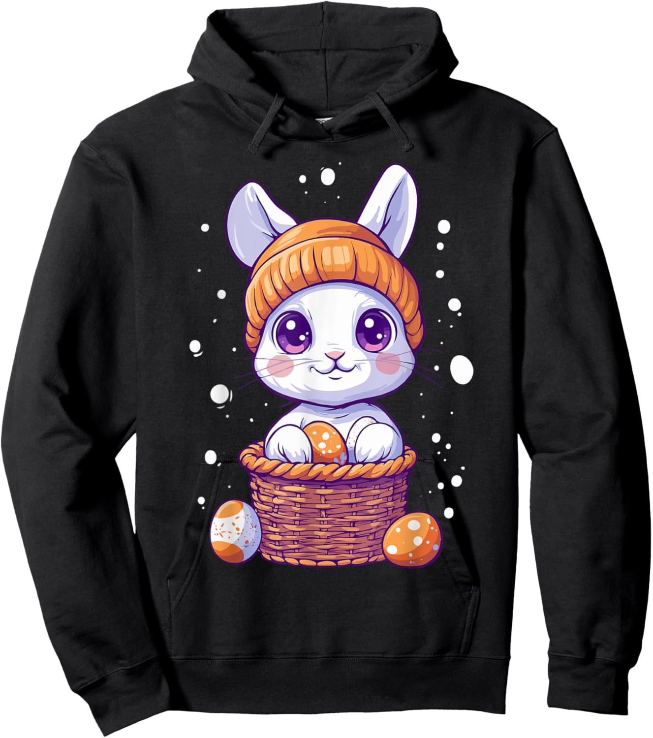 Easter Rabbit Costume Kids Girls Boys Decor Easter Bunny Hoodie - Hoodie | Black