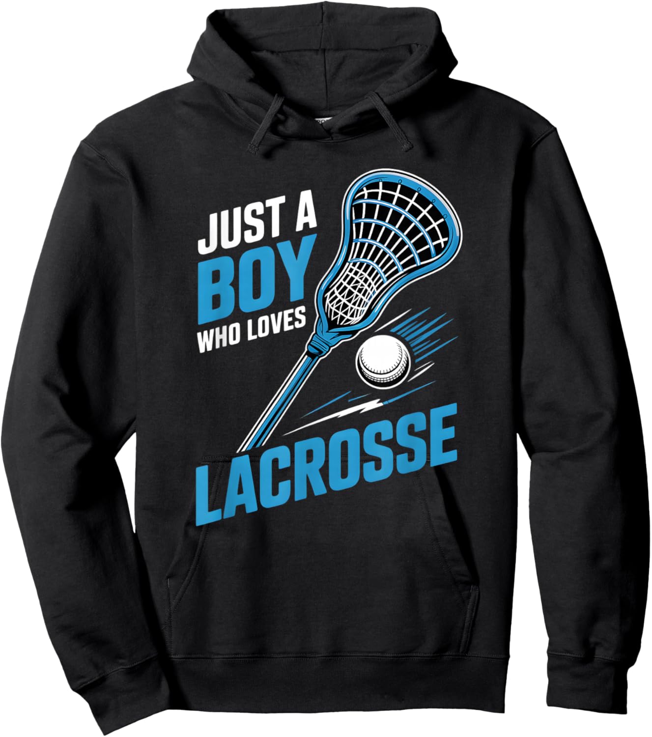 Boys Lacrosse Hoodie - Hoodie | Black