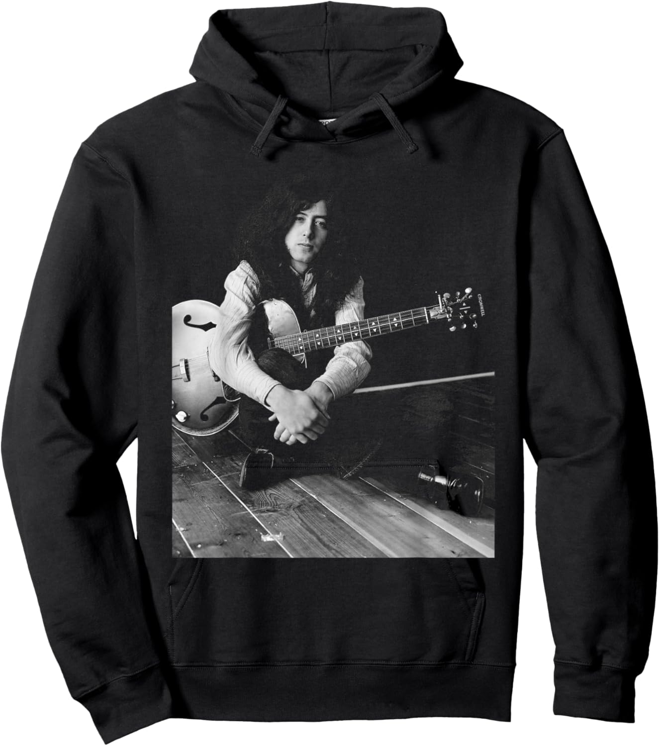 Led Zeppelin Guitarist Jimmy Page 1970 Hoodie - Hoodie | Black