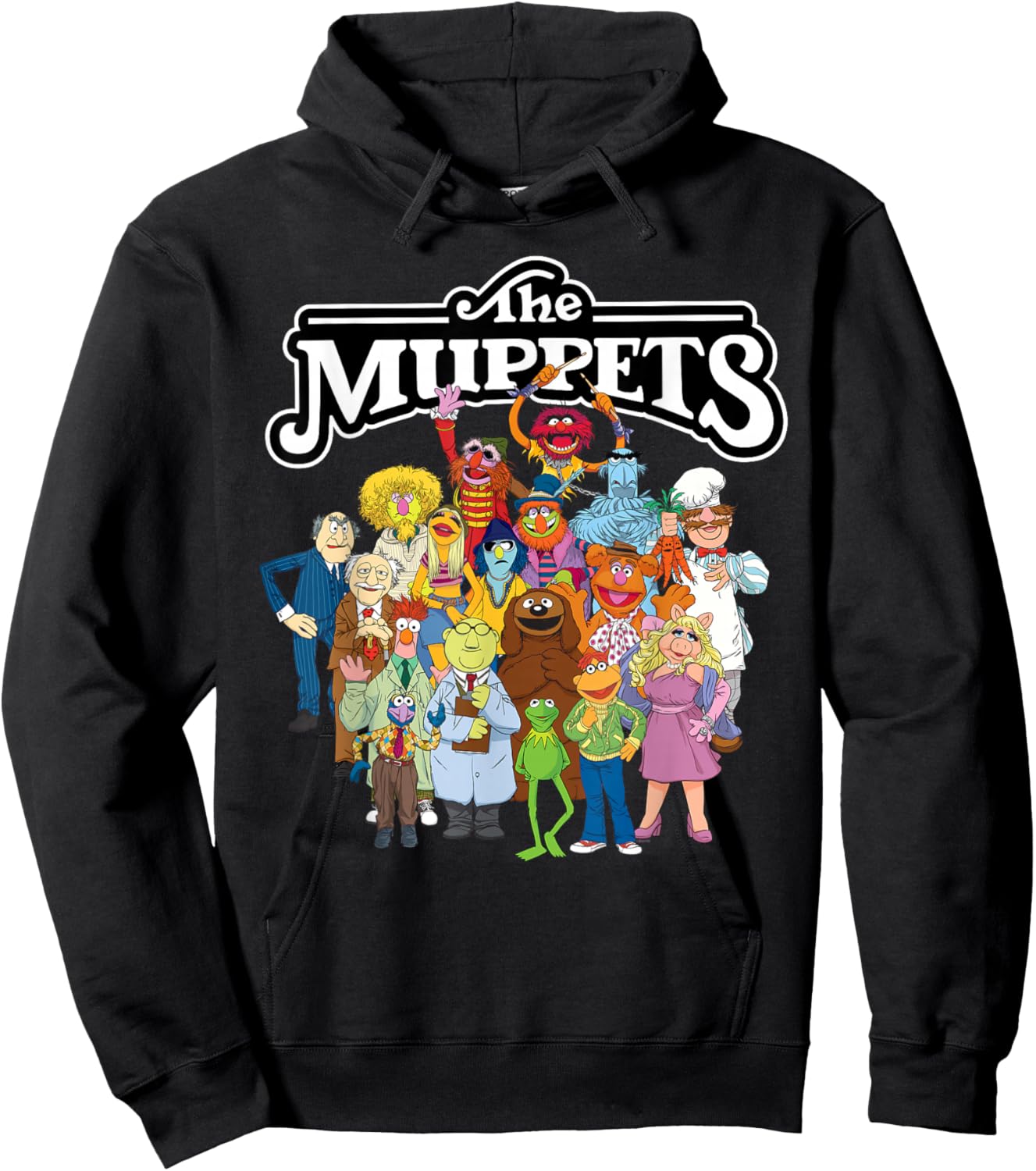 Disney The Muppets Stars of the Muppet Show Character Group Hoodie - Hoodie | Black