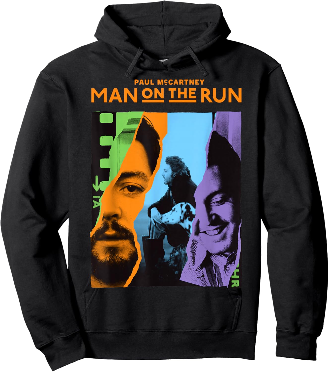 Official Paul McCartney Man on The Run Hoodie - Hoodie | Black