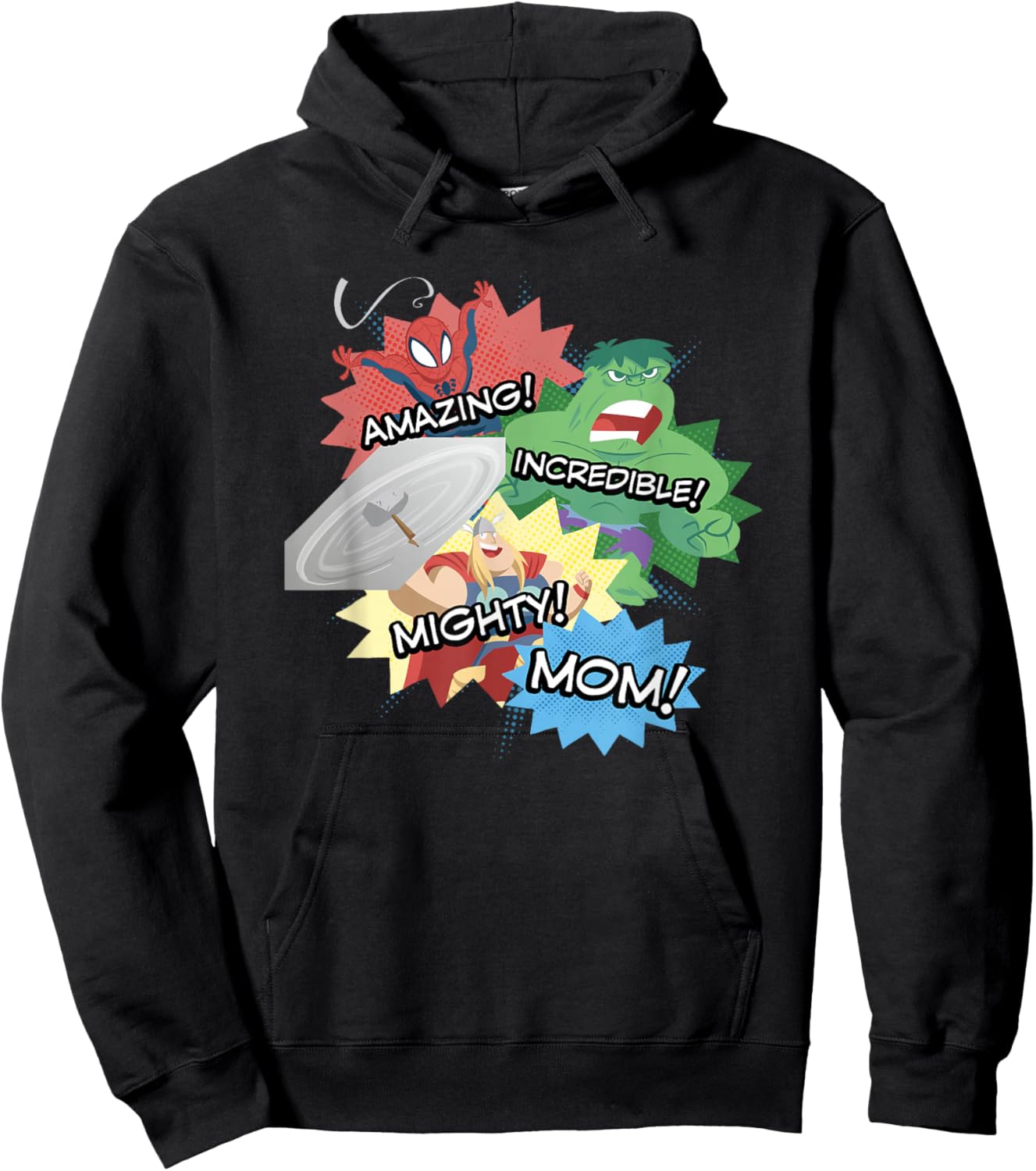 Marvel Comics Avengers Mother's Day Amazing Incredible Mom Hoodie - Hoodie | Black