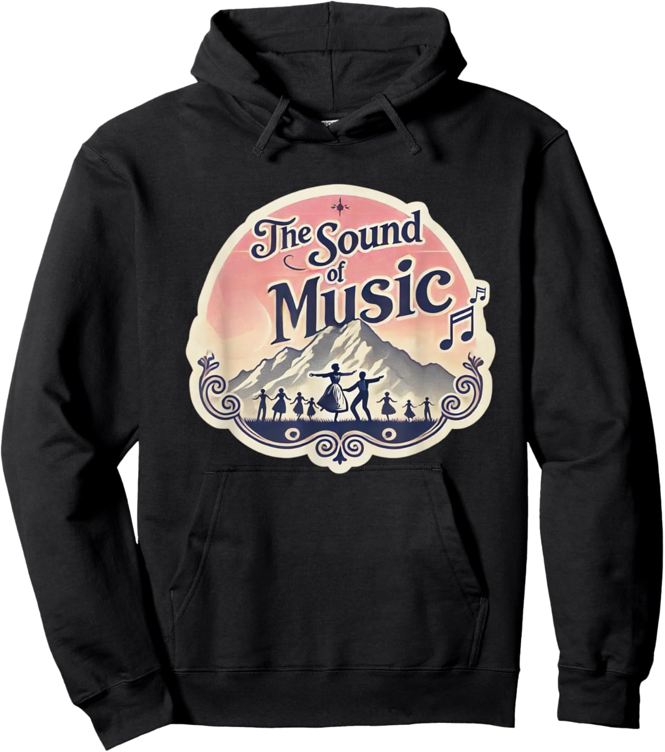 Sunset over the Alps Sound Of Music Family Musical Hoodie - Hoodie | Black