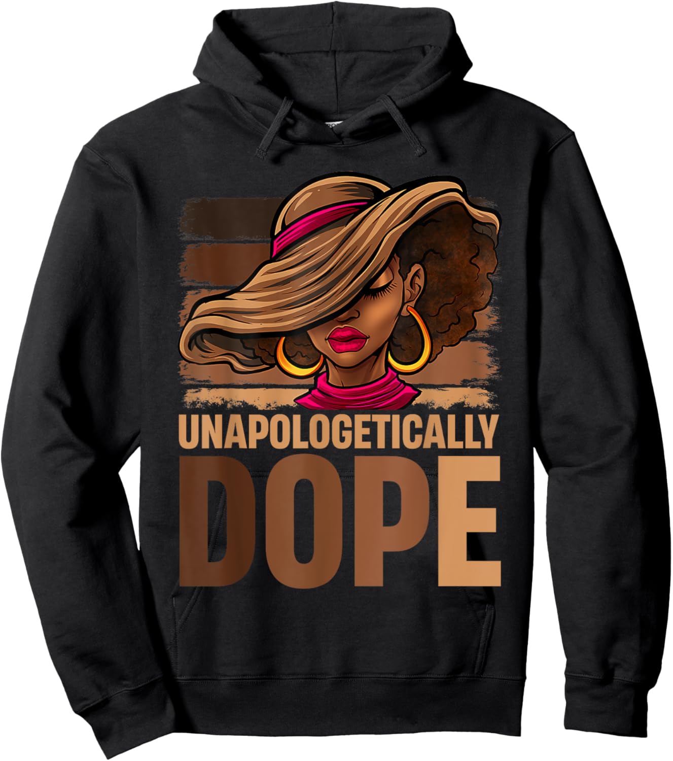 Melanin Afro Queen Unapologetically Dope Black History Month Hoodie - Hoodie | Black