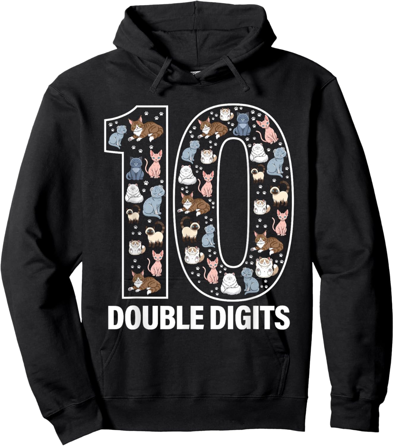 T-Shirt Hoodie - Hoodie | Black