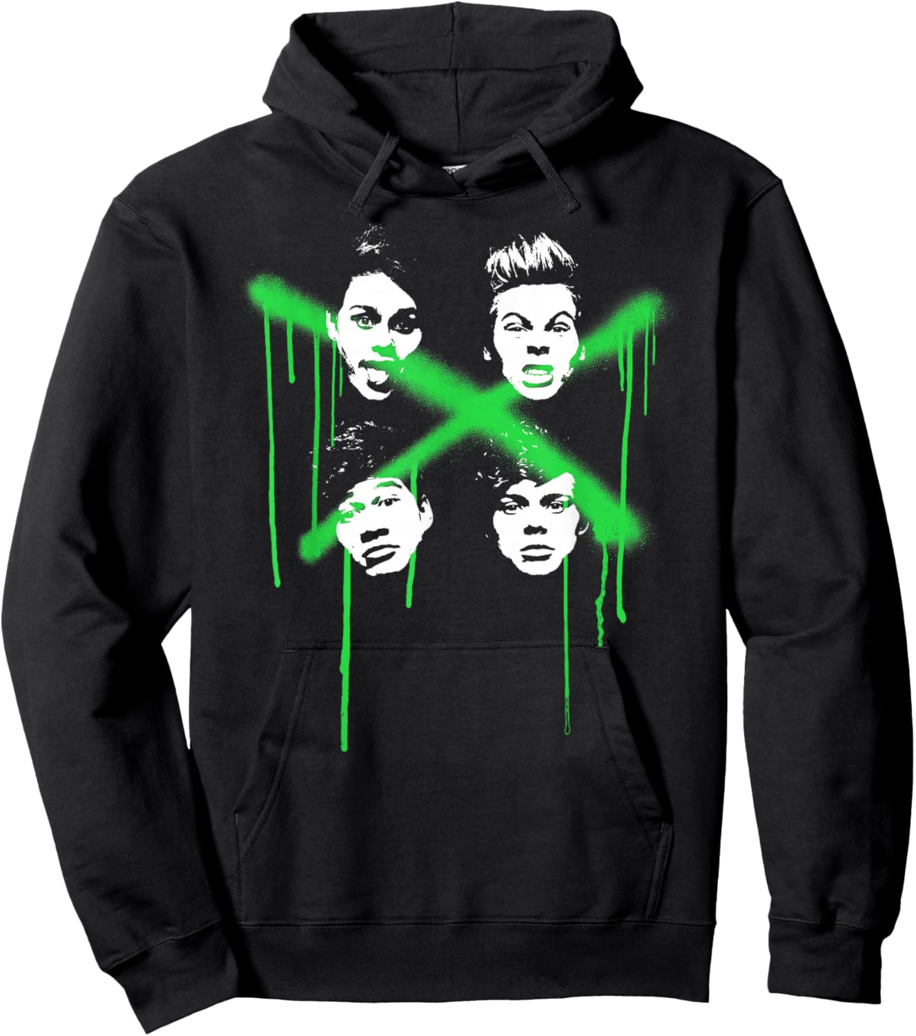 5 Seconds of Summer 4 Faces Hoodie - Hoodie | Black