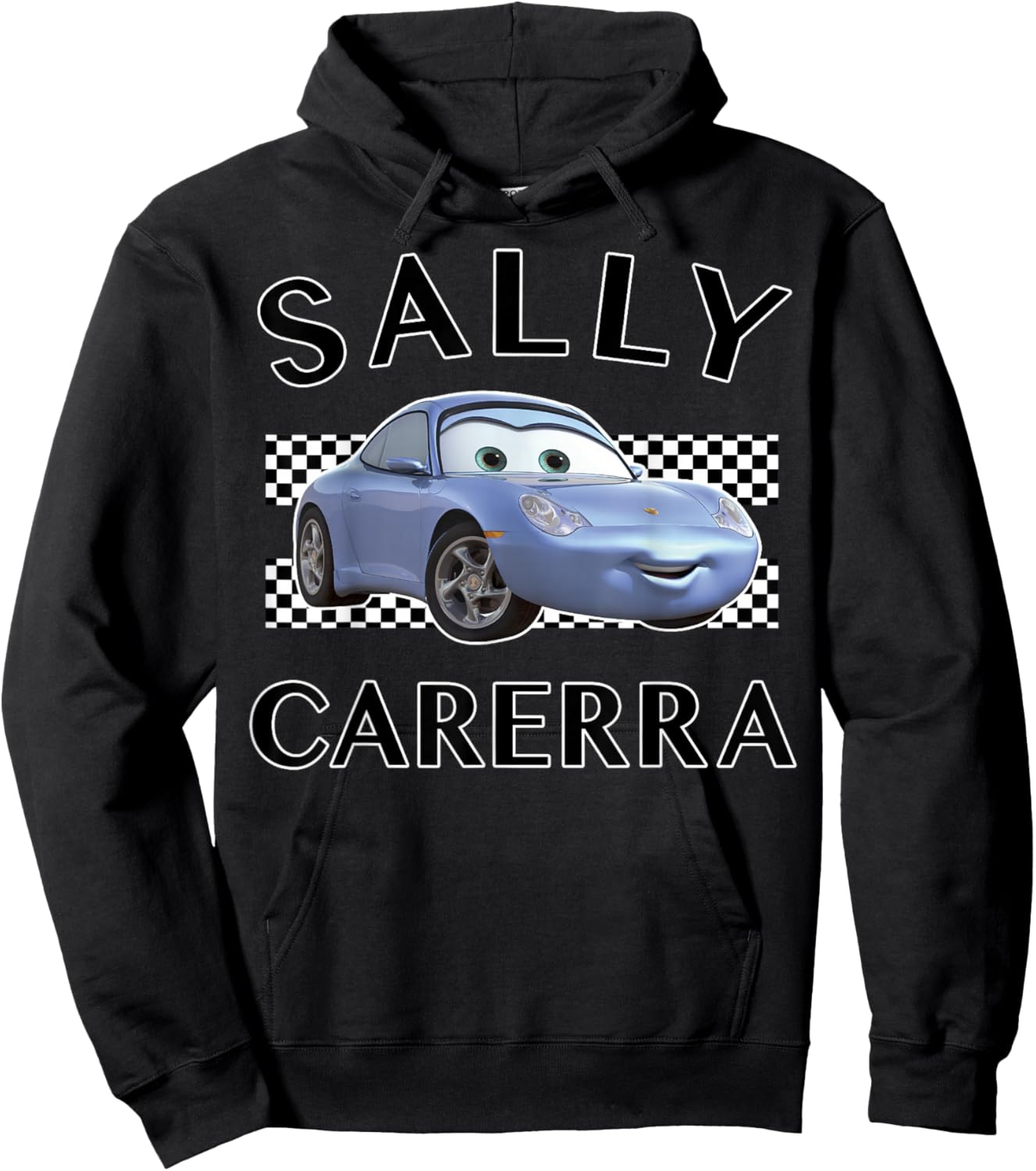 Disney Pixar Cars Sally Carerra Finish Graphic Hoodie - Hoodie | Black