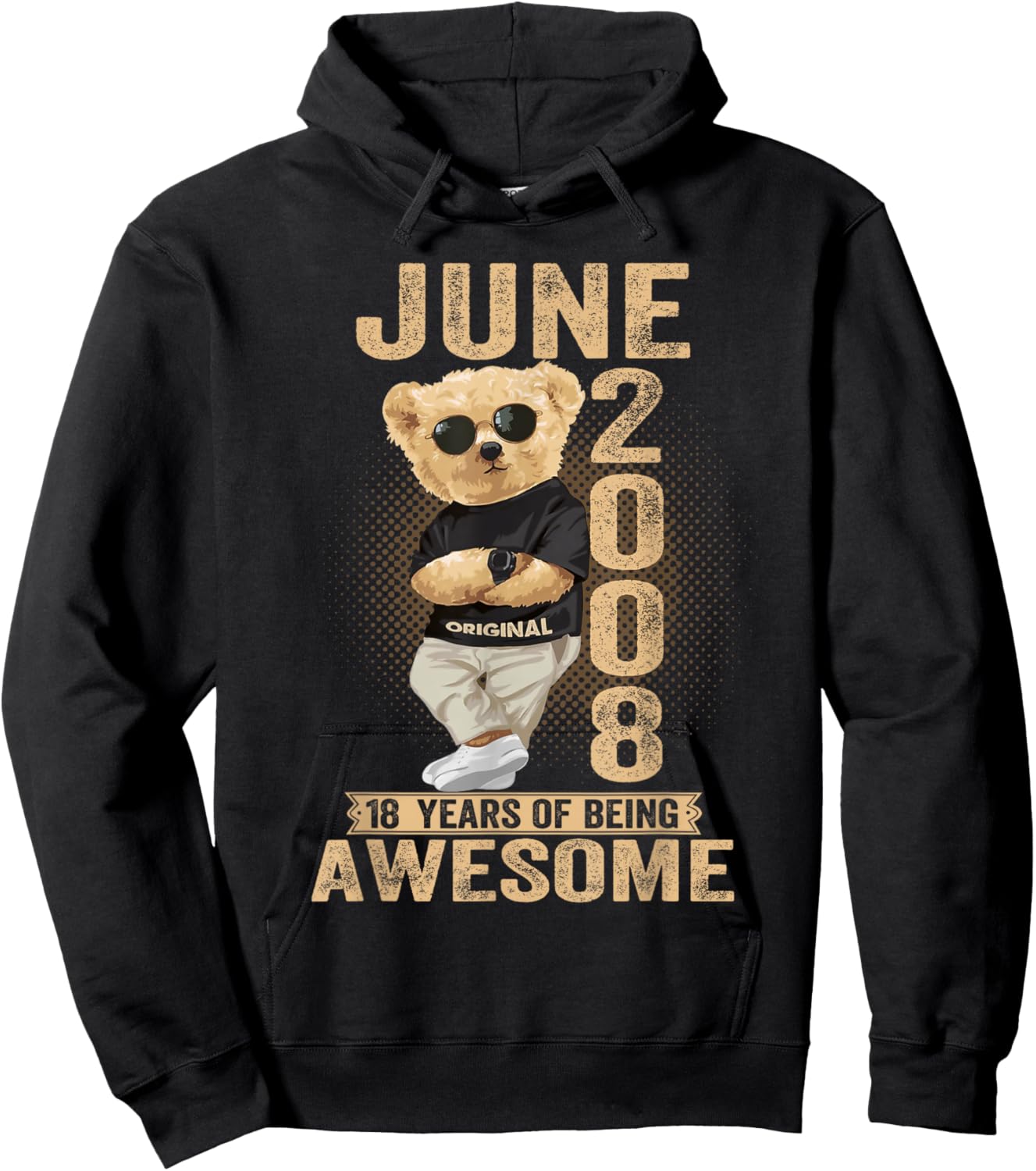 Ours en Peluche pour Femme 18 Ans Juin 2008 18 Ans Hoodie - Hoodie | Black