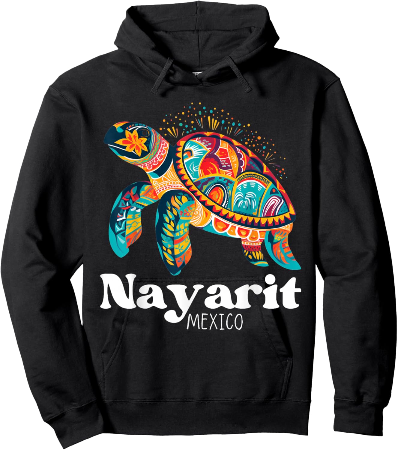 Mexico Nayarit Souvenir / Turtle Nayarit Hoodie - Hoodie | Black