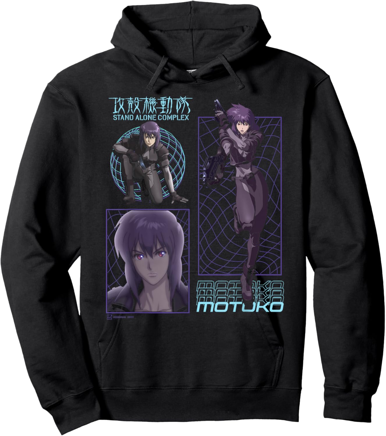 Ghost in the Shell Stand Alone Complex Motoko Schematics , Black, S Hoodie - Hoodie | Black